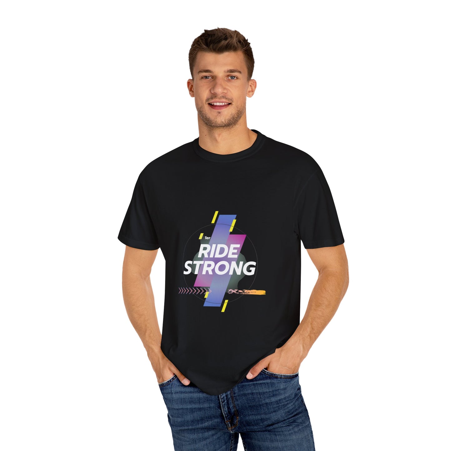 Ride Strong Unisex T-Shirt - Motivational Workout Tee