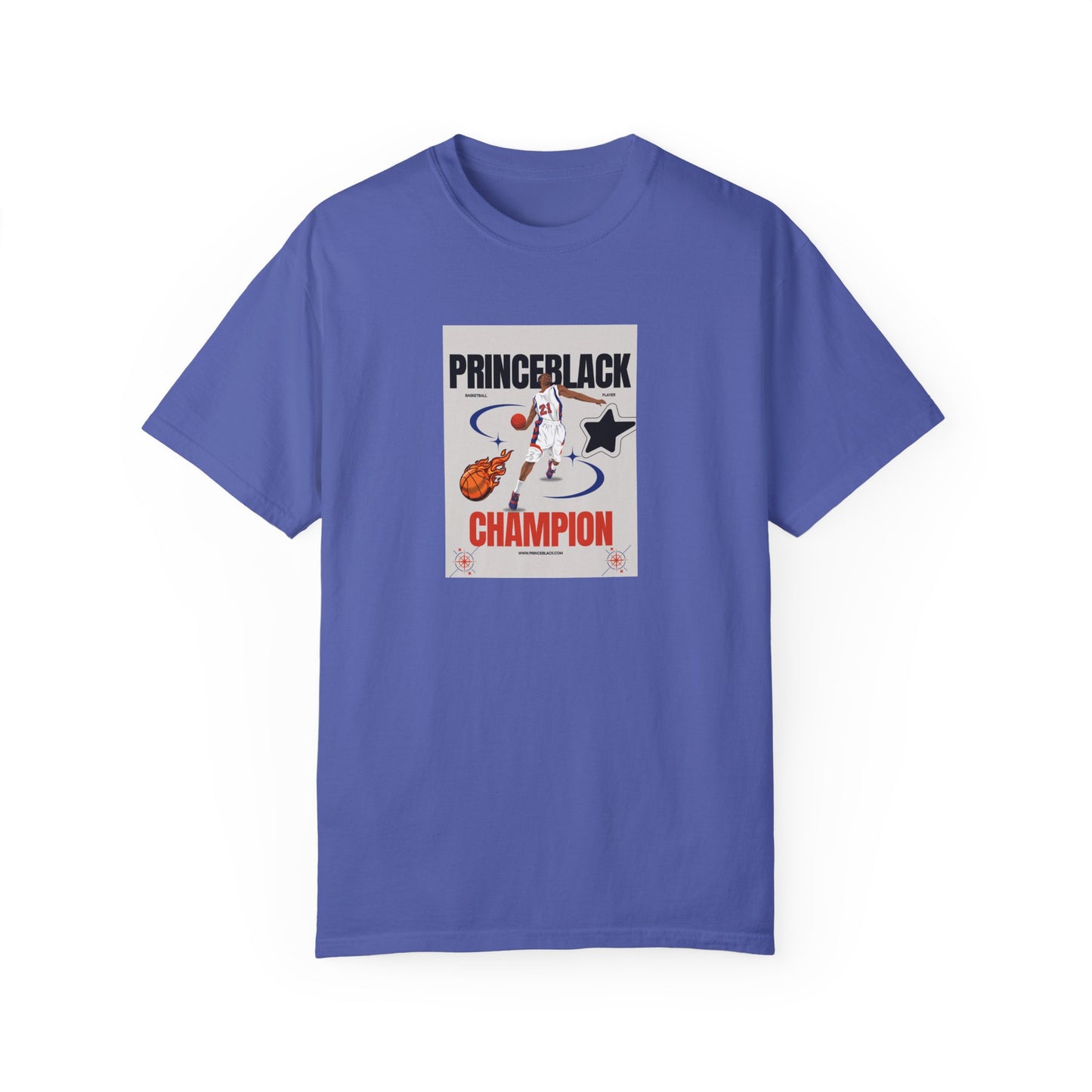 Vintage Champion Graphic T-Shirt - Unisex Garment-Dyed Tee