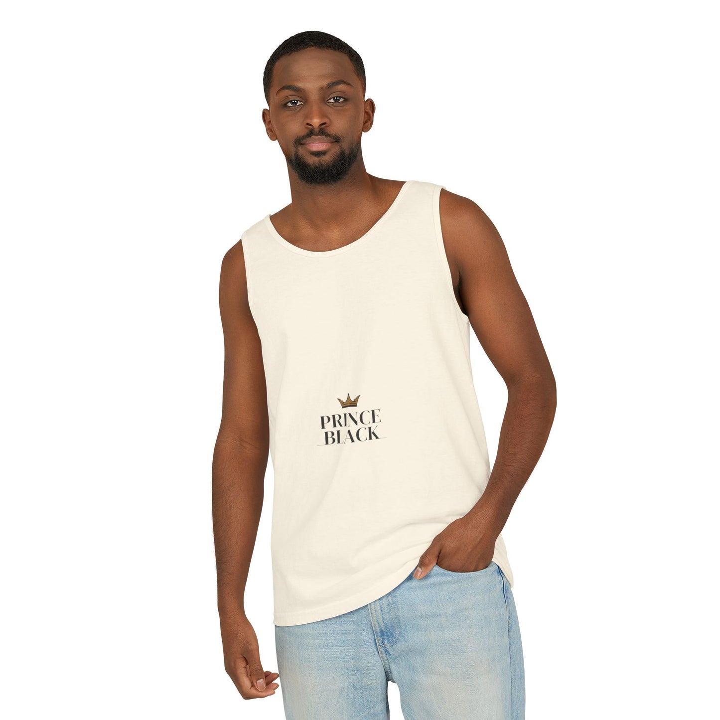 Stylish Unisex Tank Top - 'Prince Black' Design