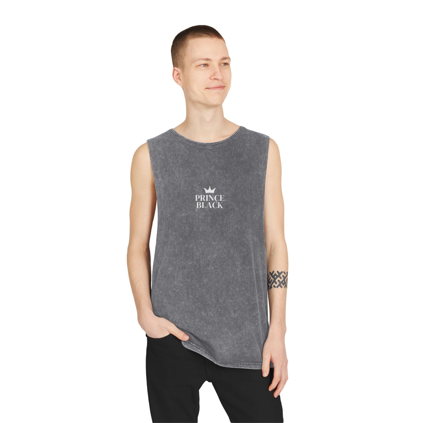 Unisex Stonewash Tank Top - Casual Vintage Style