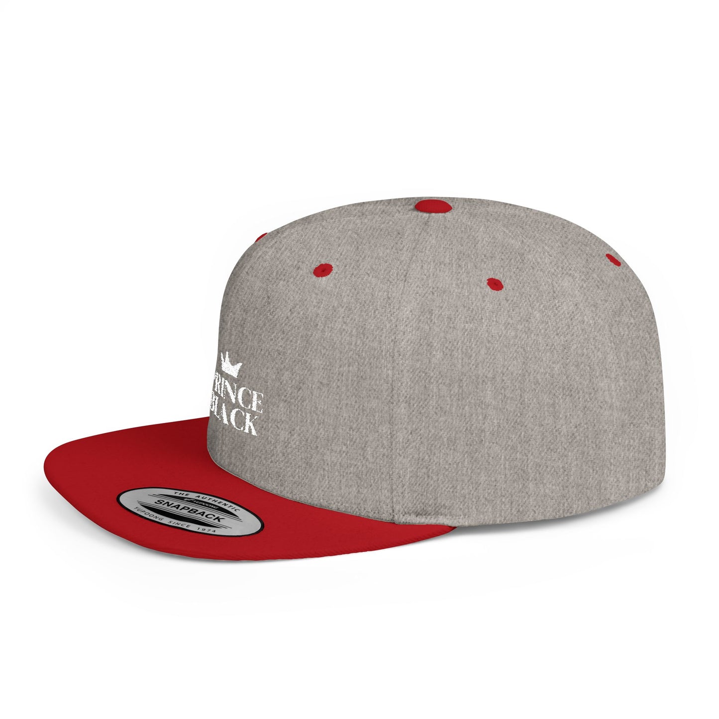 Stylish Prince Black Flat Bill Snapback Hat for Fashion-Forward Individuals