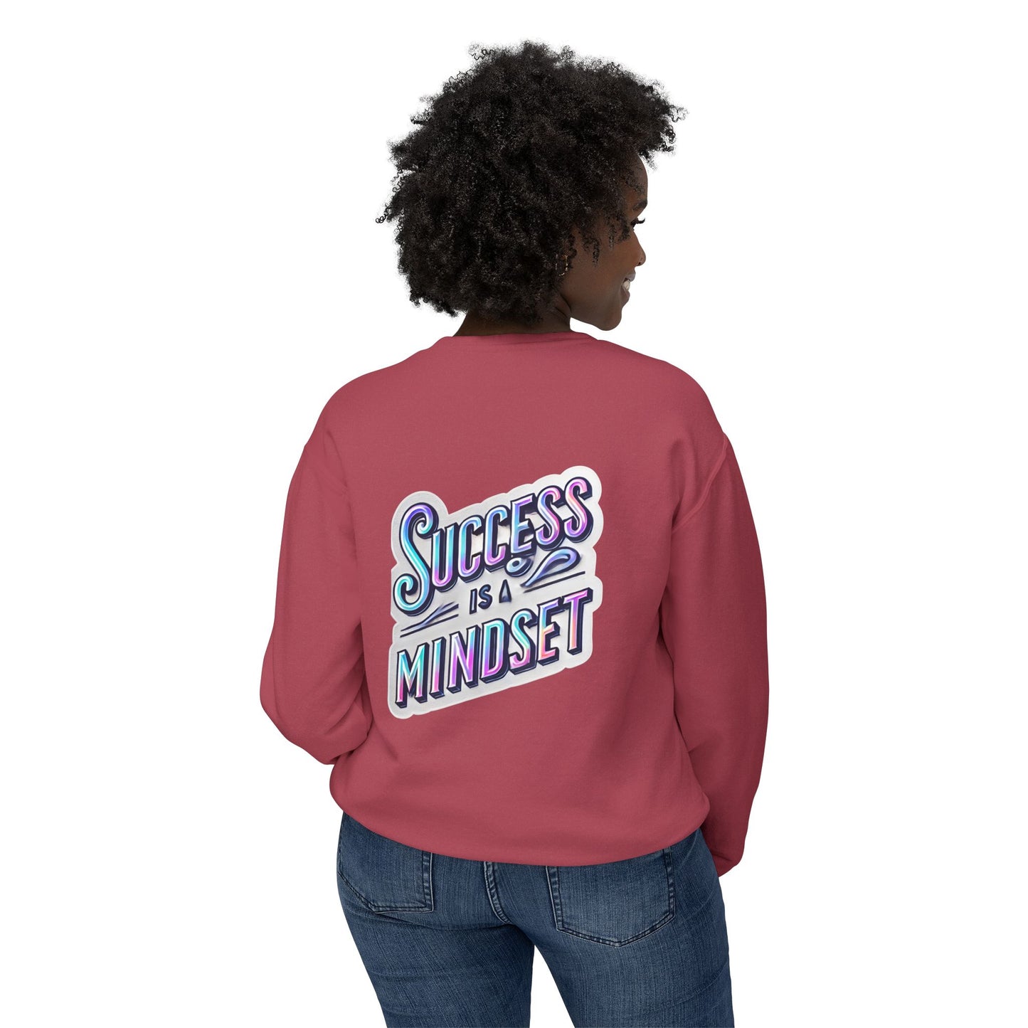 Inspirational Success Mindset Unisex Lightweight Crewneck Sweatshirt