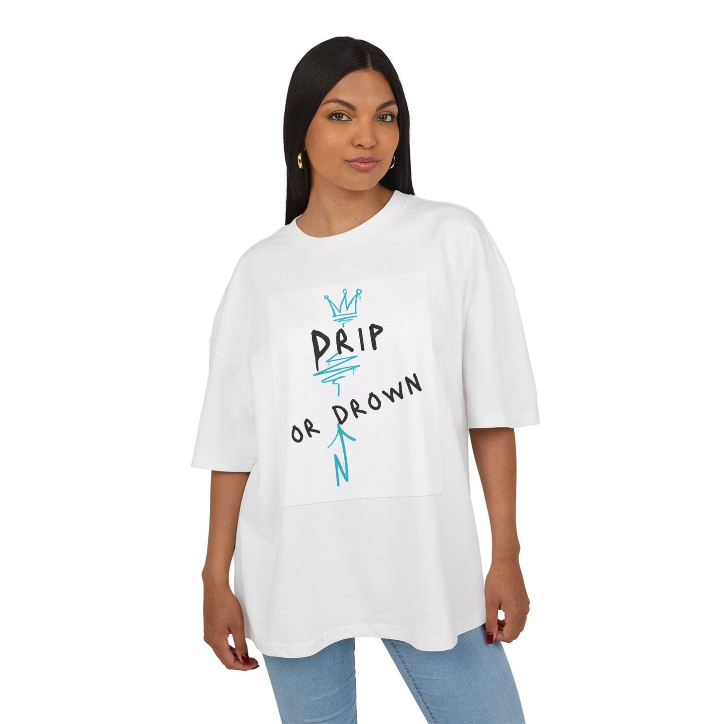Drip or Drown Graphic Box Tee - Unisex Heavy Cotton Shirt for Trendsetters