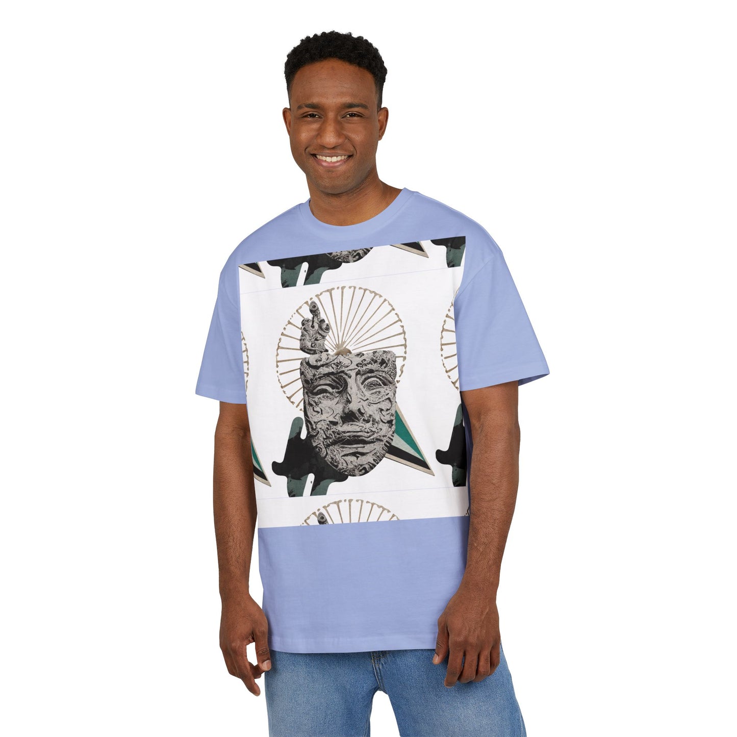 Artistic Oversized Unisex Tee | Unique Graphic Design | Trendy Streetwear