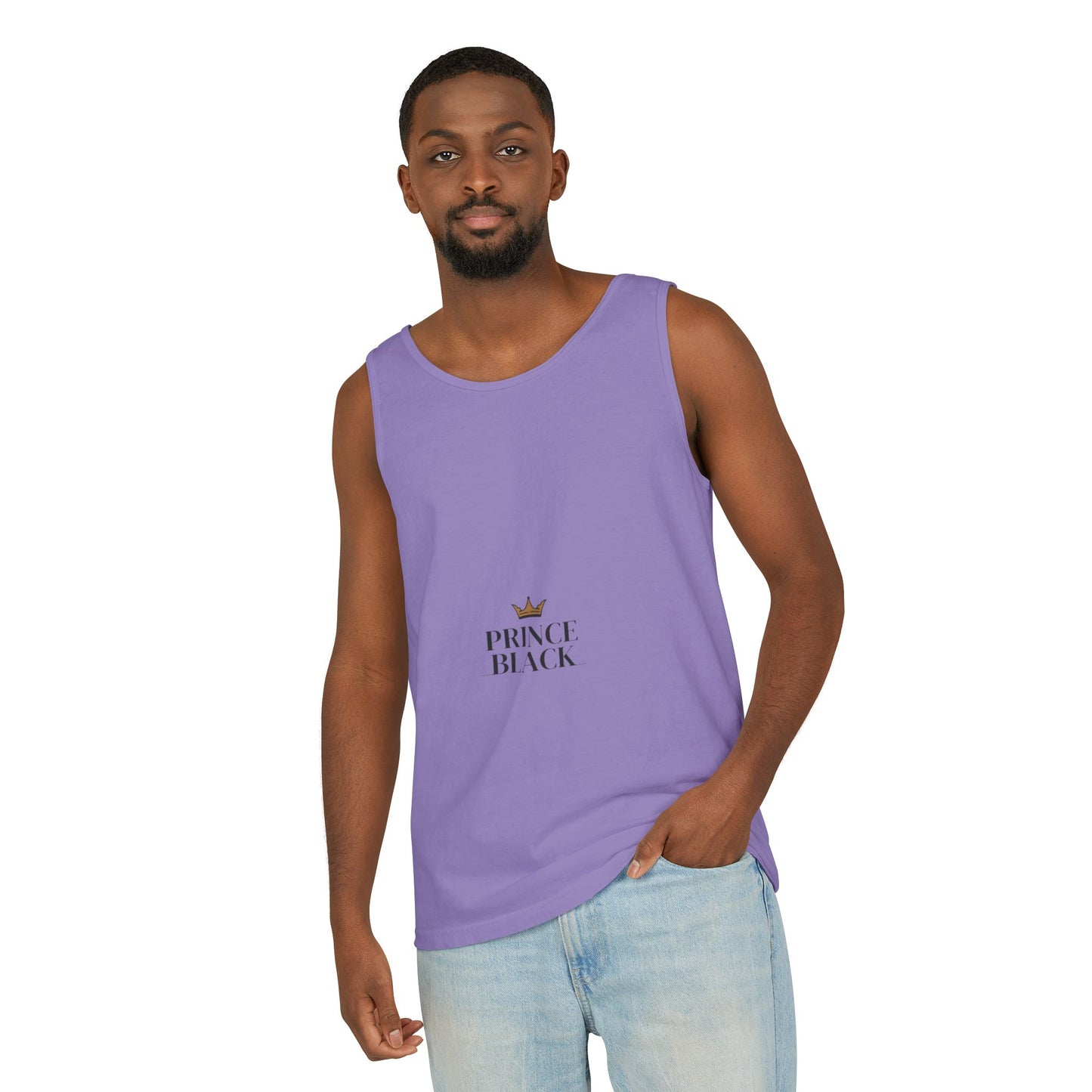 Stylish Unisex Tank Top - 'Prince Black' Design