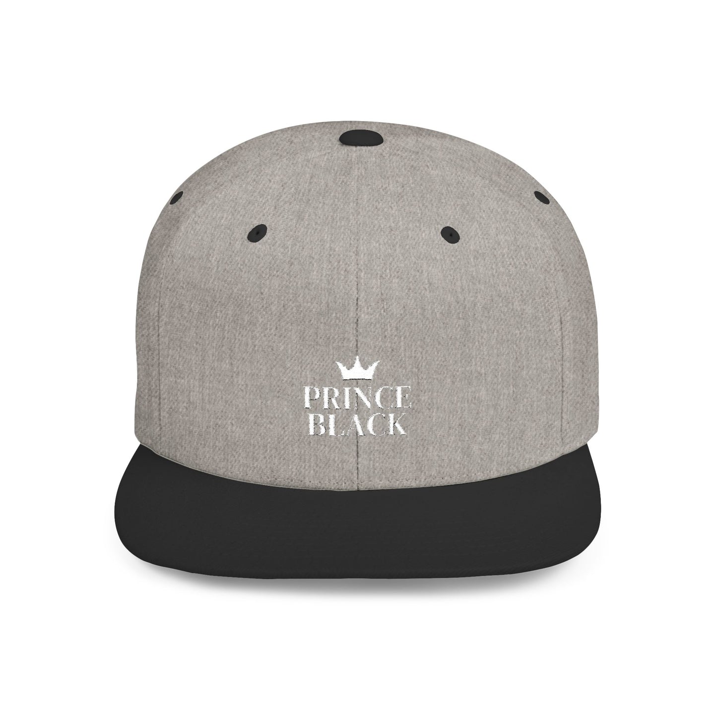 Stylish Prince Black Flat Bill Snapback Hat for Fashion-Forward Individuals