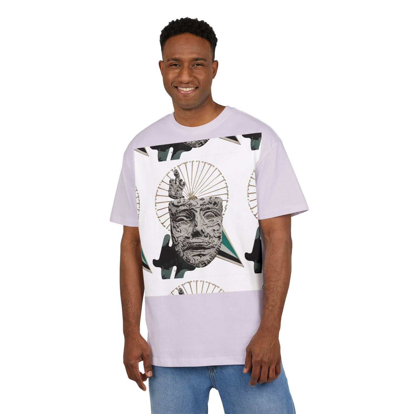 Artistic Oversized Unisex Tee | Unique Graphic Design | Trendy Streetwear