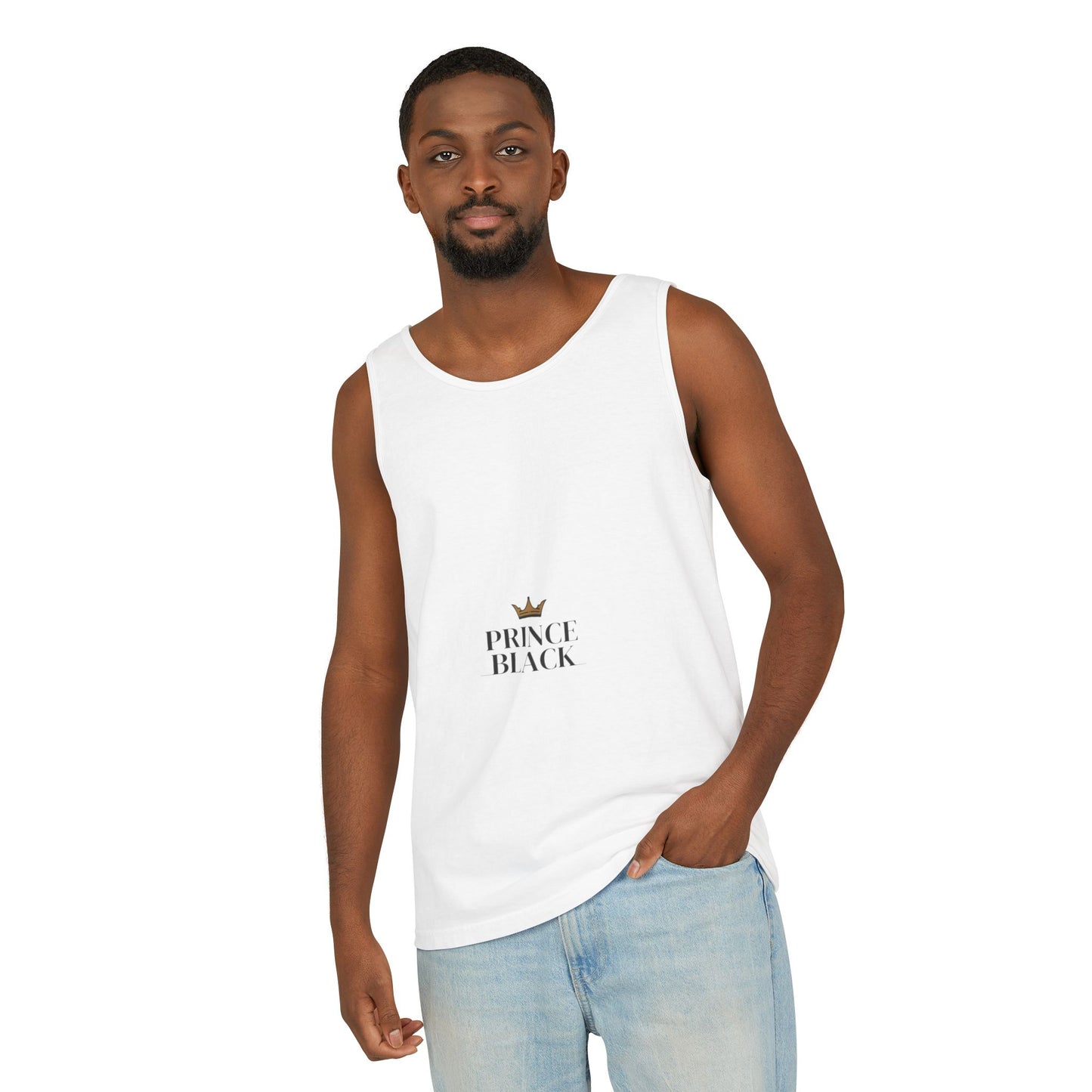 Stylish Unisex Tank Top - 'Prince Black' Design