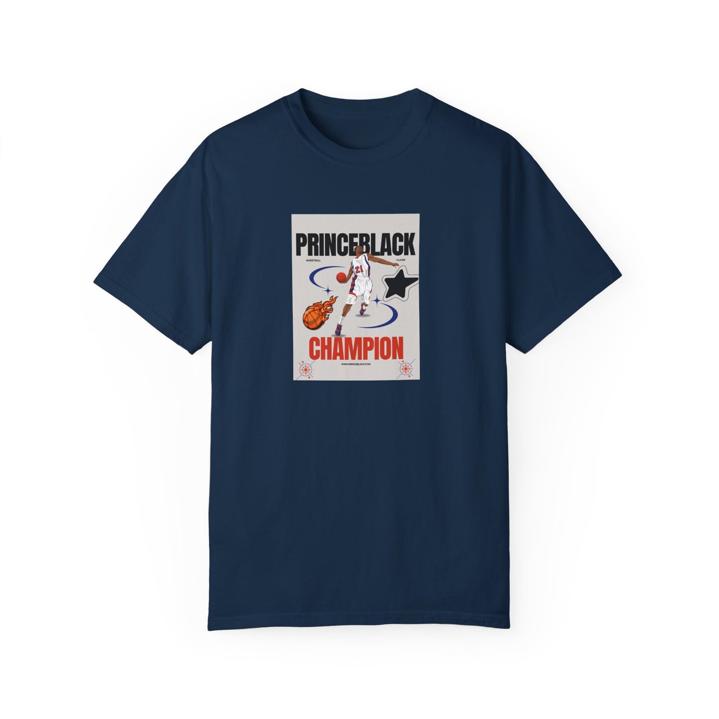 Vintage Champion Graphic T-Shirt - Unisex Garment-Dyed Tee
