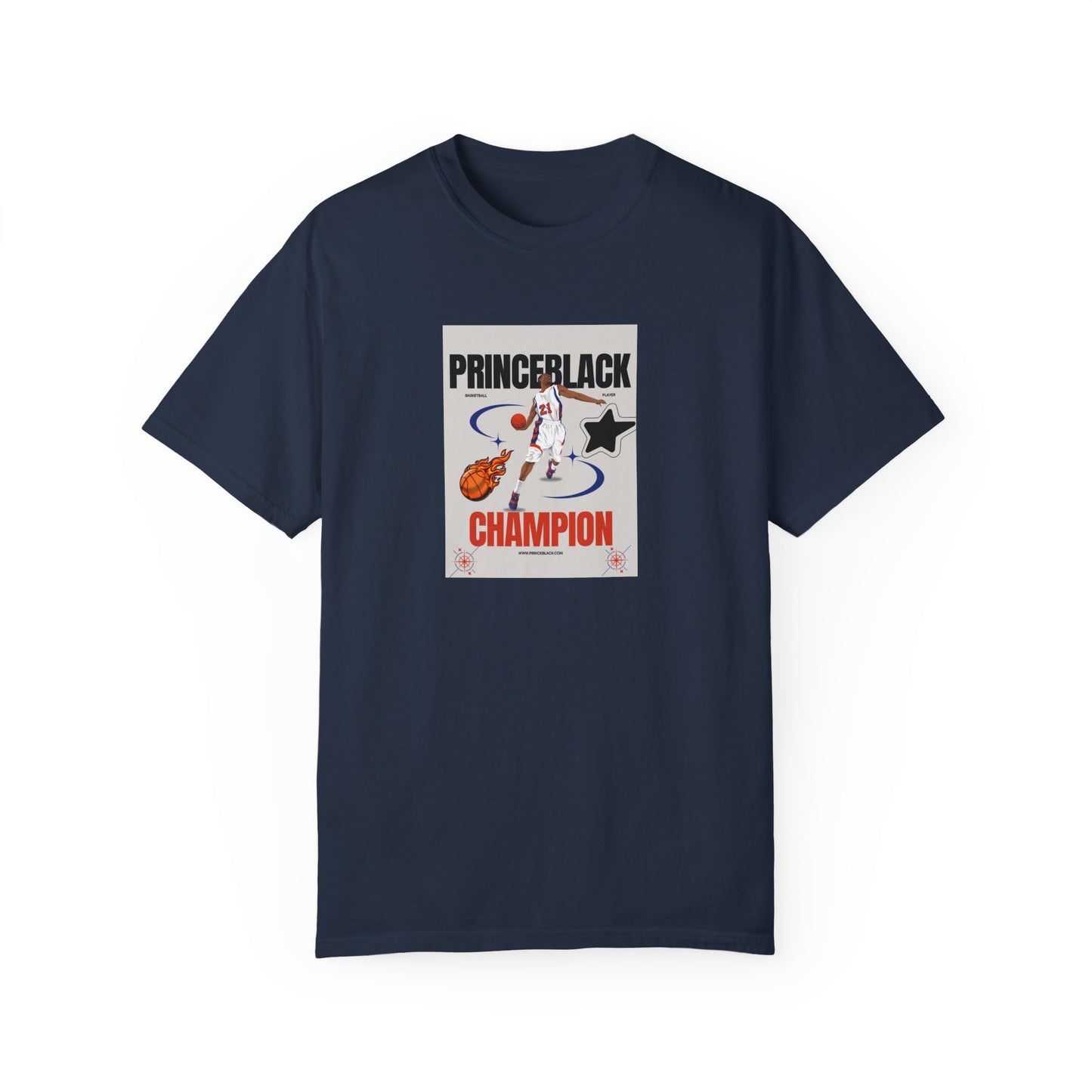 Vintage Champion Graphic T-Shirt - Unisex Garment-Dyed Tee
