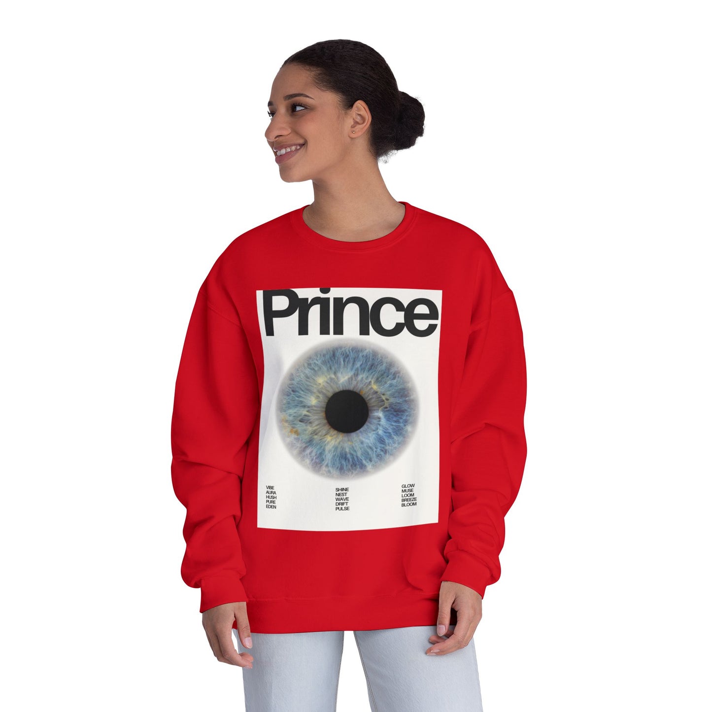 Prince Eye Graphic Unisex Crewneck Sweatshirt | Cozy Fashion for Music Lovers