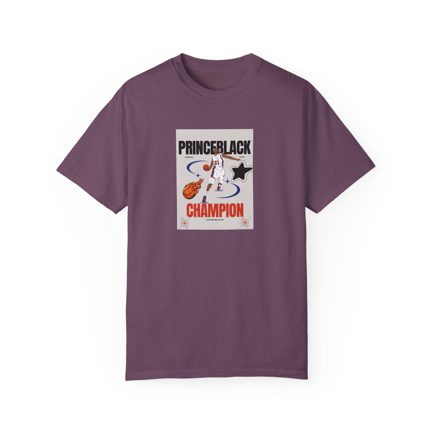 Vintage Champion Graphic T-Shirt - Unisex Garment-Dyed Tee