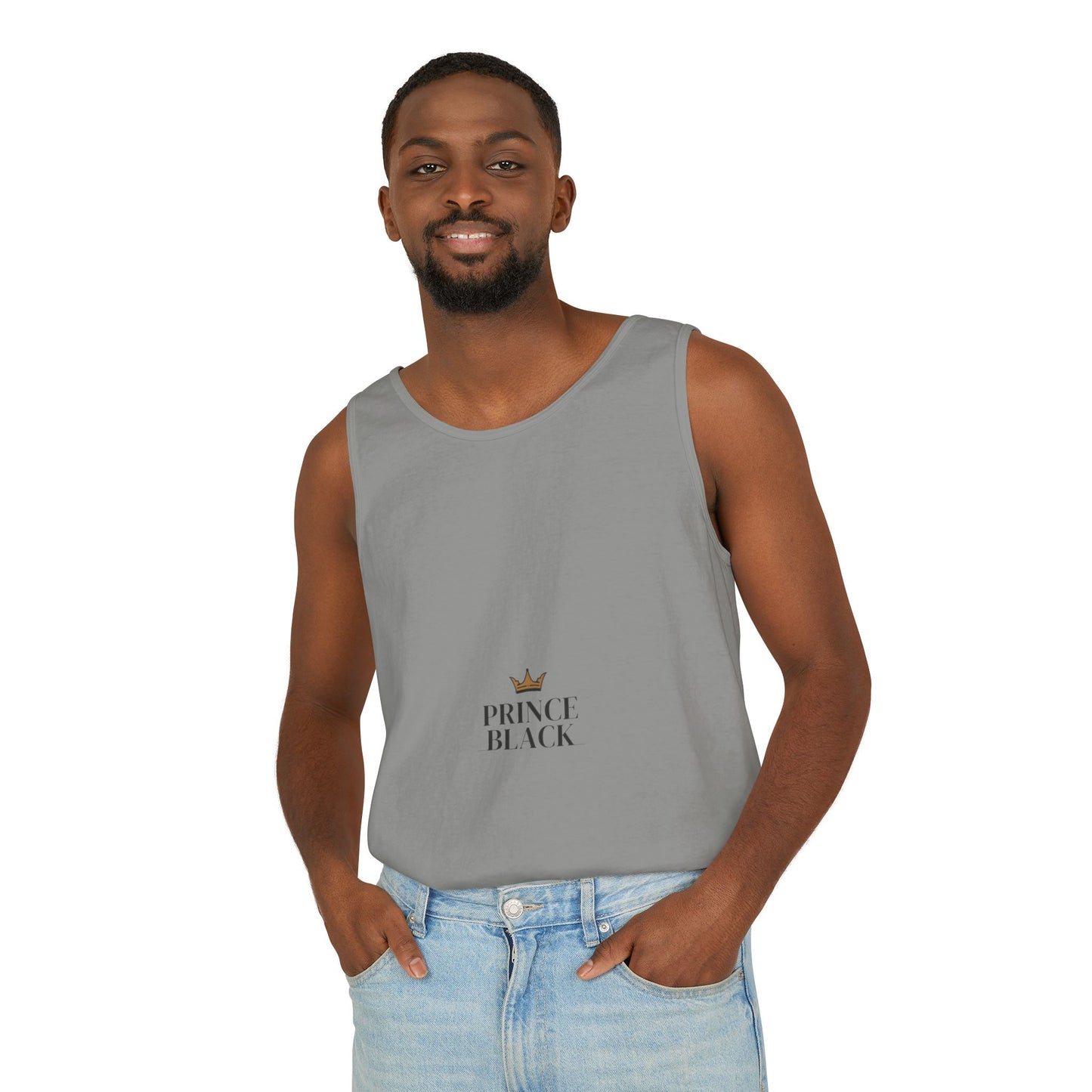 Stylish Unisex Tank Top - 'Prince Black' Design