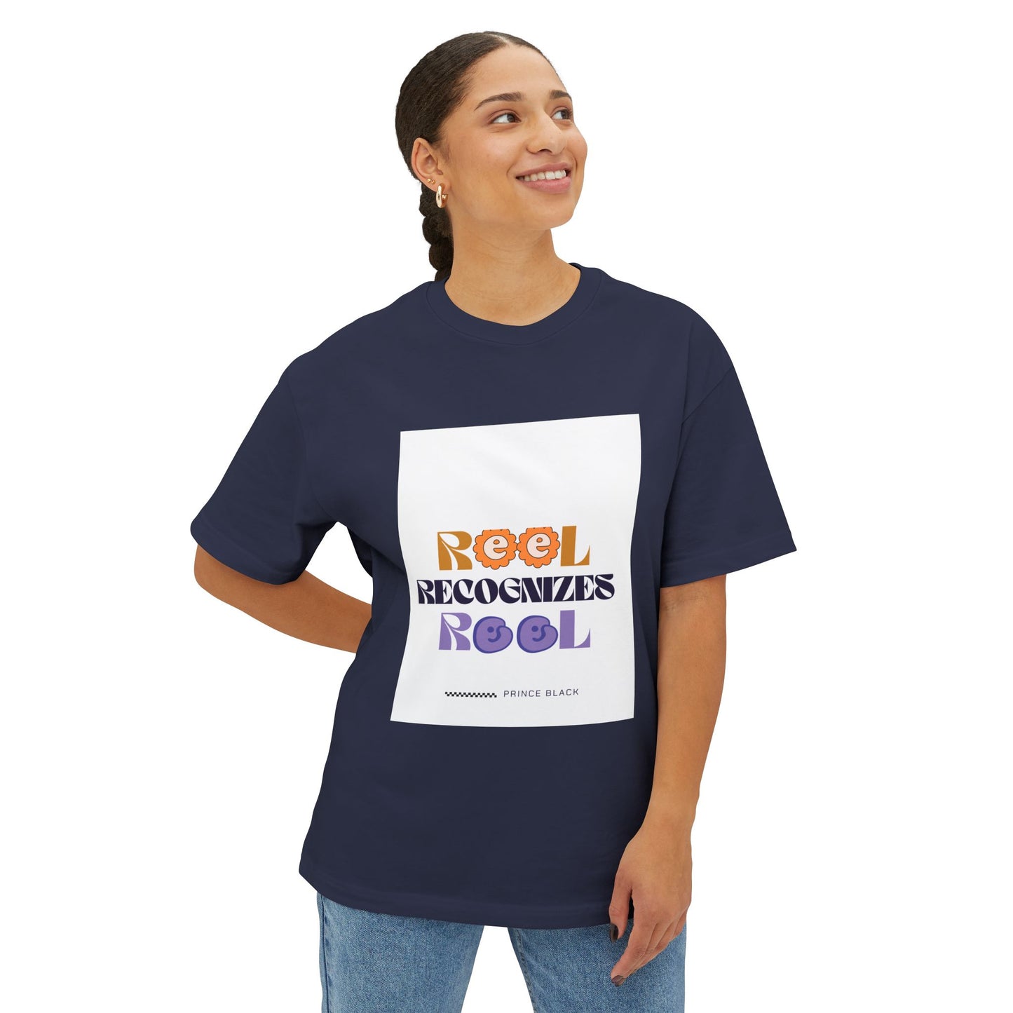 Reel Recognizes Relaxed Unisex Oversized Tee - Perfect for Casual Style and Everyday Comfort