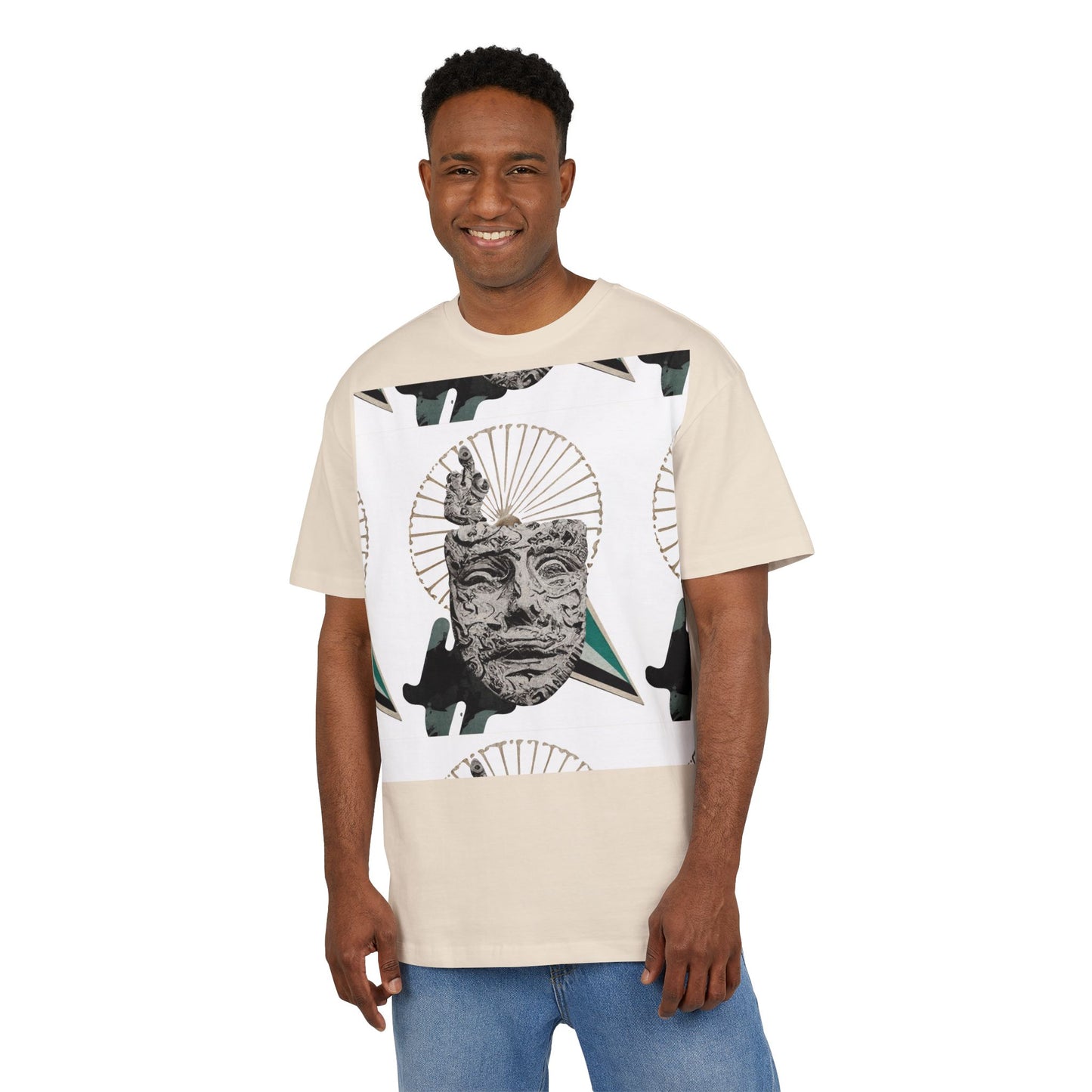 Artistic Oversized Unisex Tee | Unique Graphic Design | Trendy Streetwear