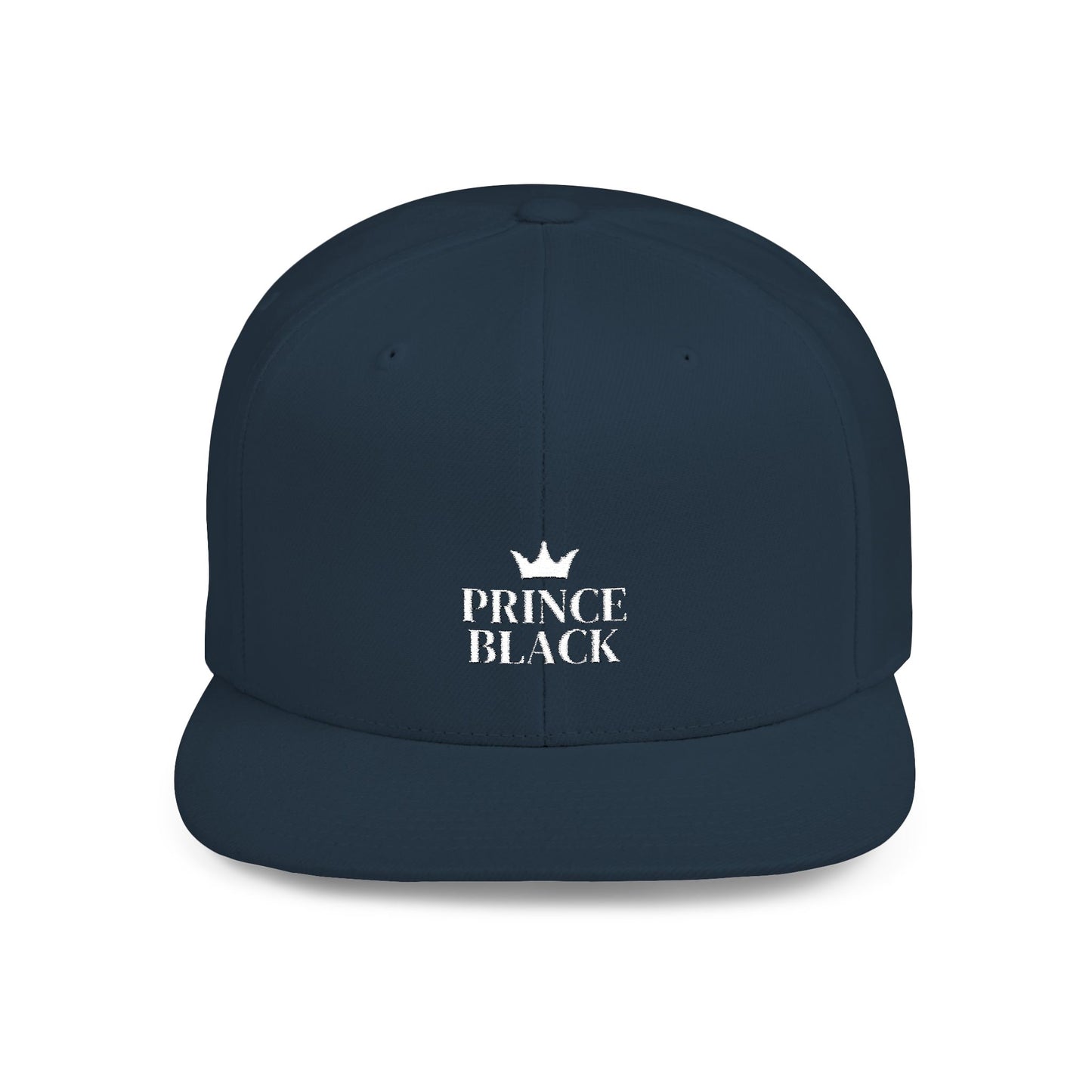 Stylish Prince Black Flat Bill Snapback Hat for Fashion-Forward Individuals