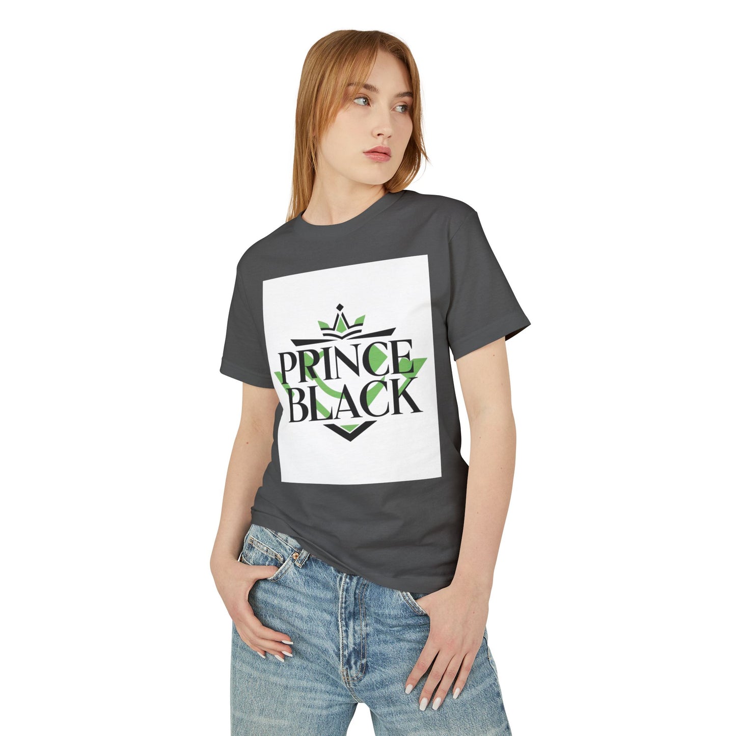 Heavyweight Cotton Tee - 'Prince Black' Graphic T-Shirt | Casual Streetwear