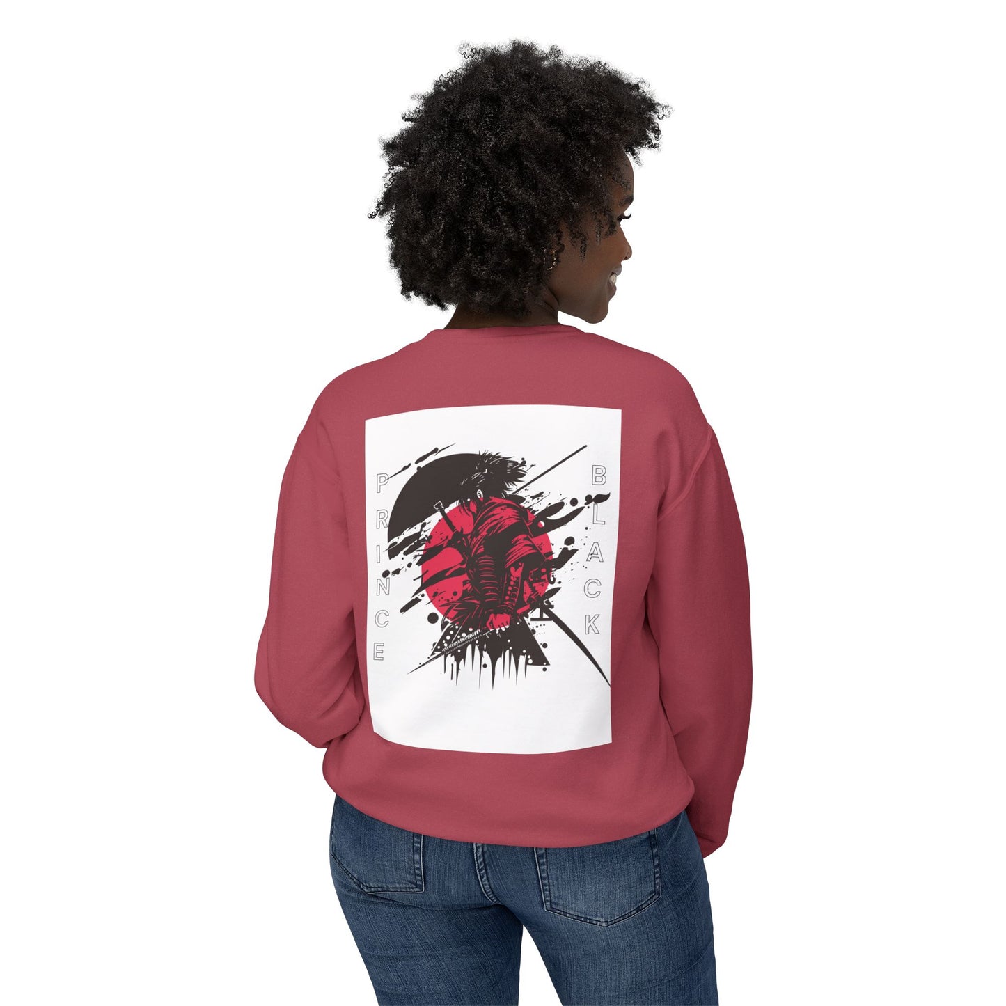 PRINCE BLACK Lightweight Crewneck Sweatshirt - Stylish & Comfortable