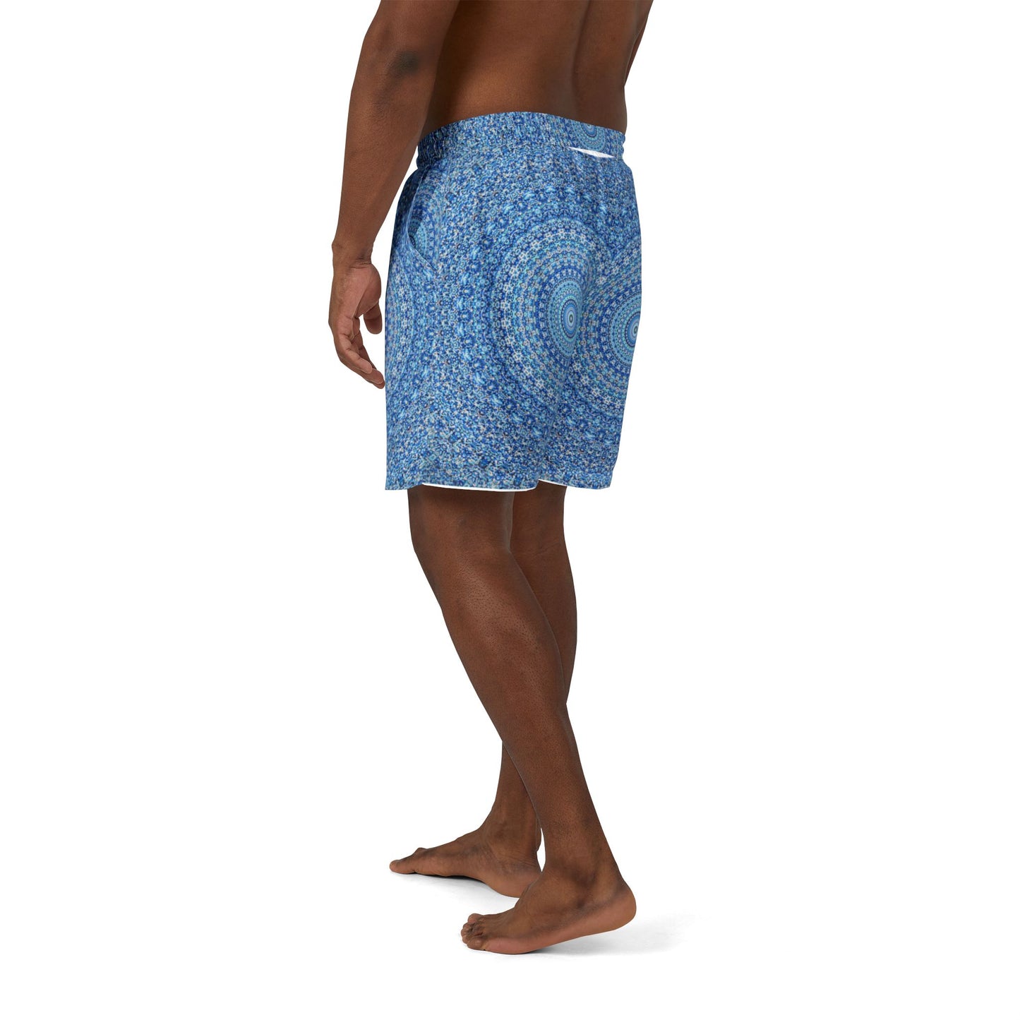 Mandala Pattern Unisex Swim Shorts - Vibrant Summer Beachwear