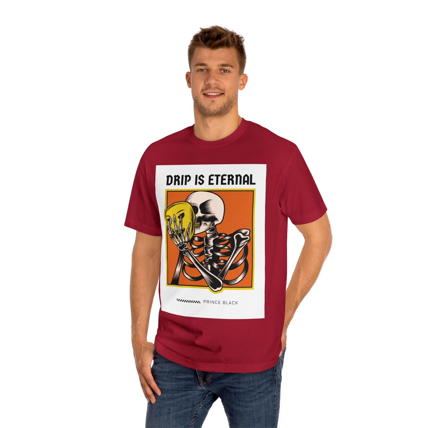 Skeleton Drip Is Eternal Unisex Classic Tee - Trendy Graphic Tee for Casual Style
