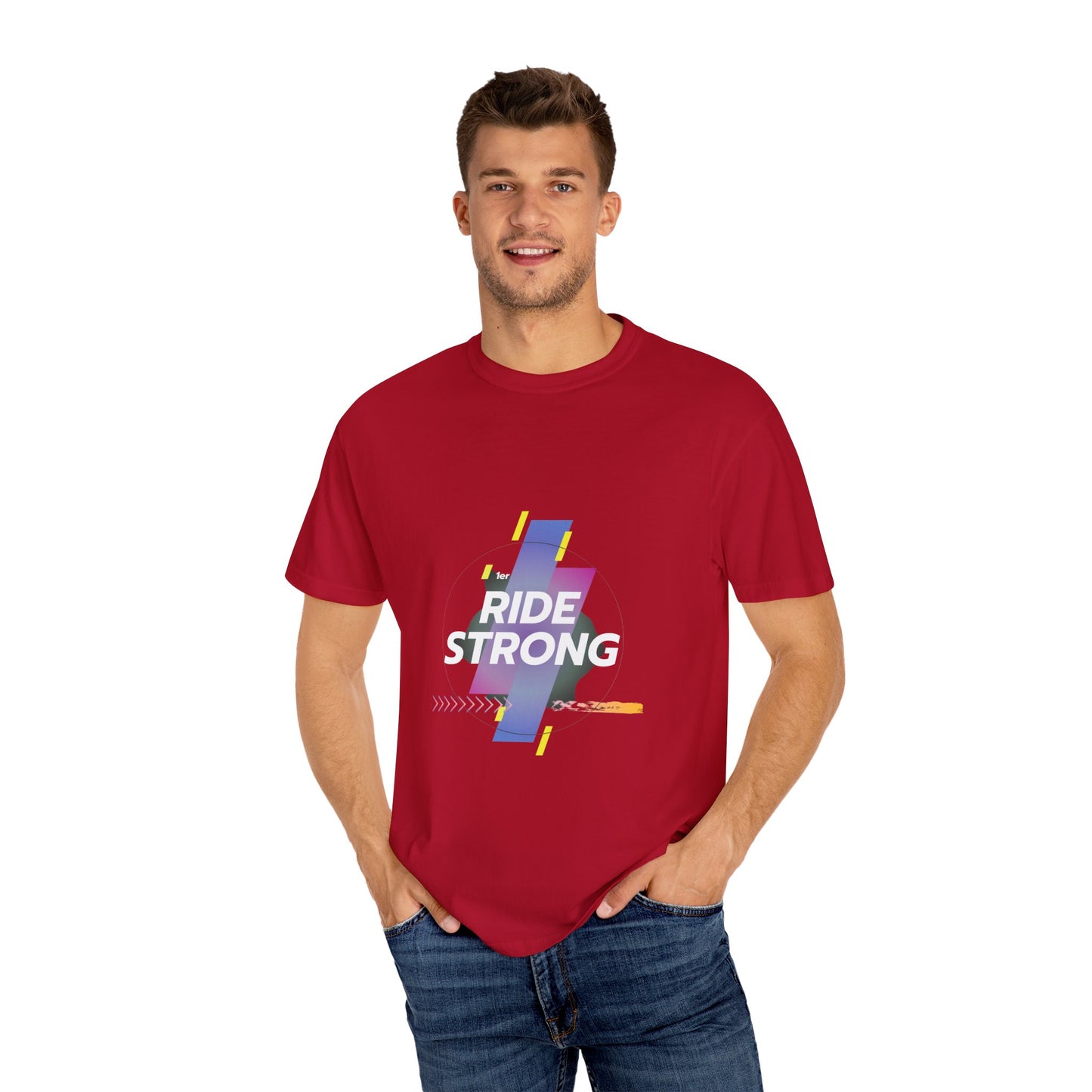 Ride Strong Unisex T-Shirt - Motivational Workout Tee