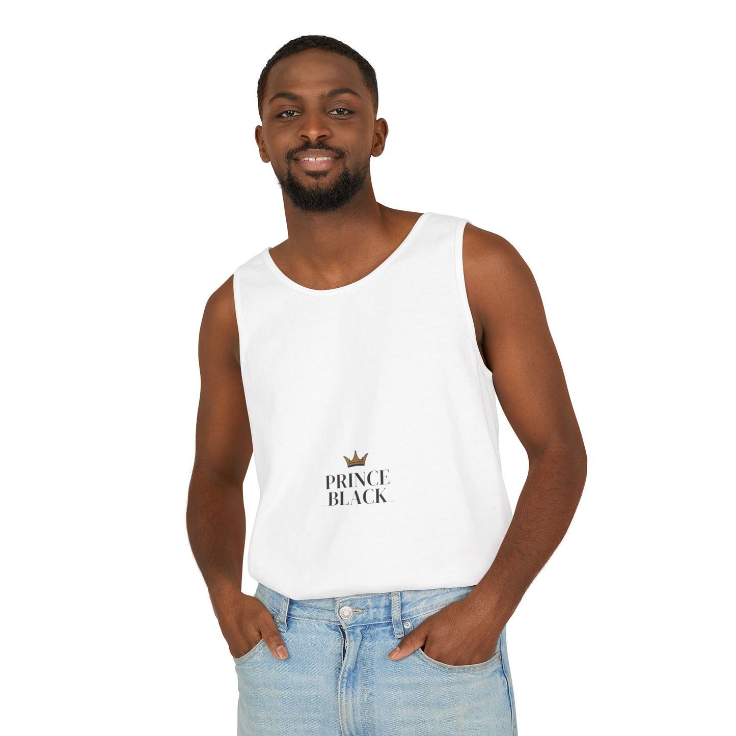 Stylish Unisex Tank Top - 'Prince Black' Design
