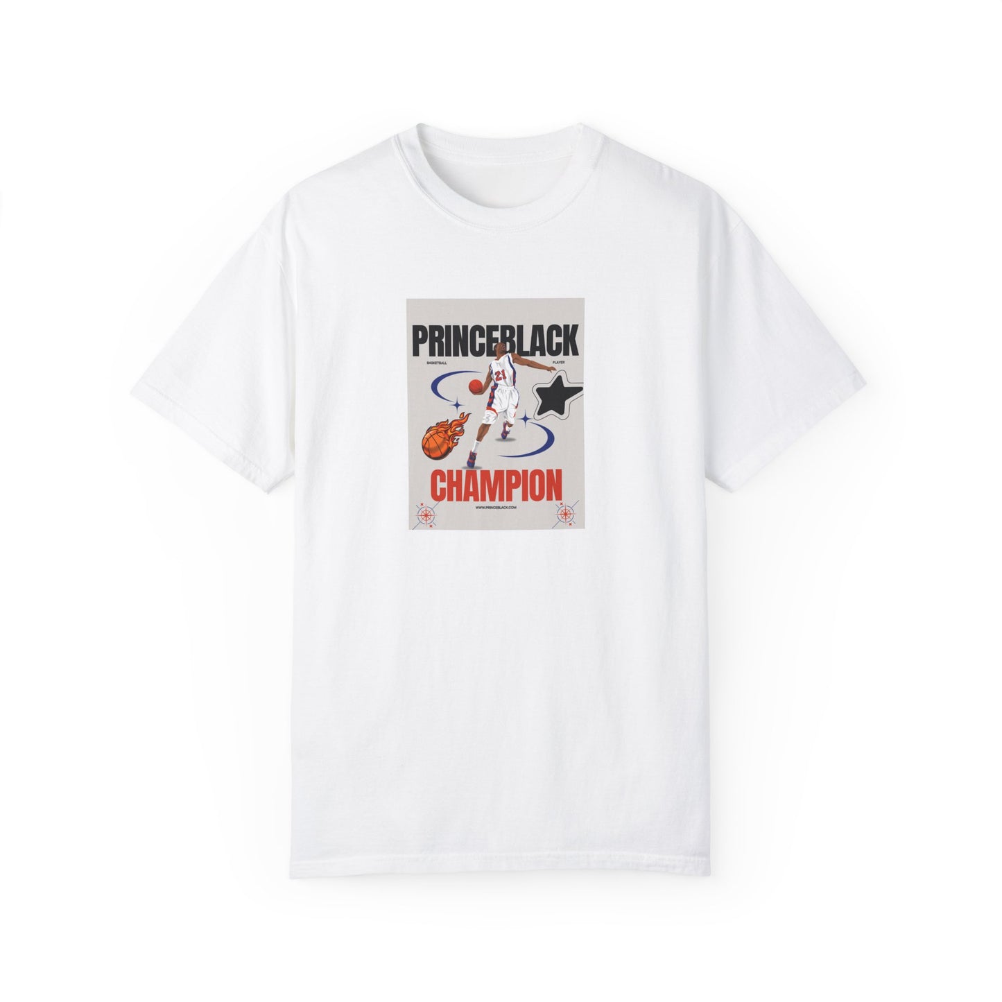 Vintage Champion Graphic T-Shirt - Unisex Garment-Dyed Tee