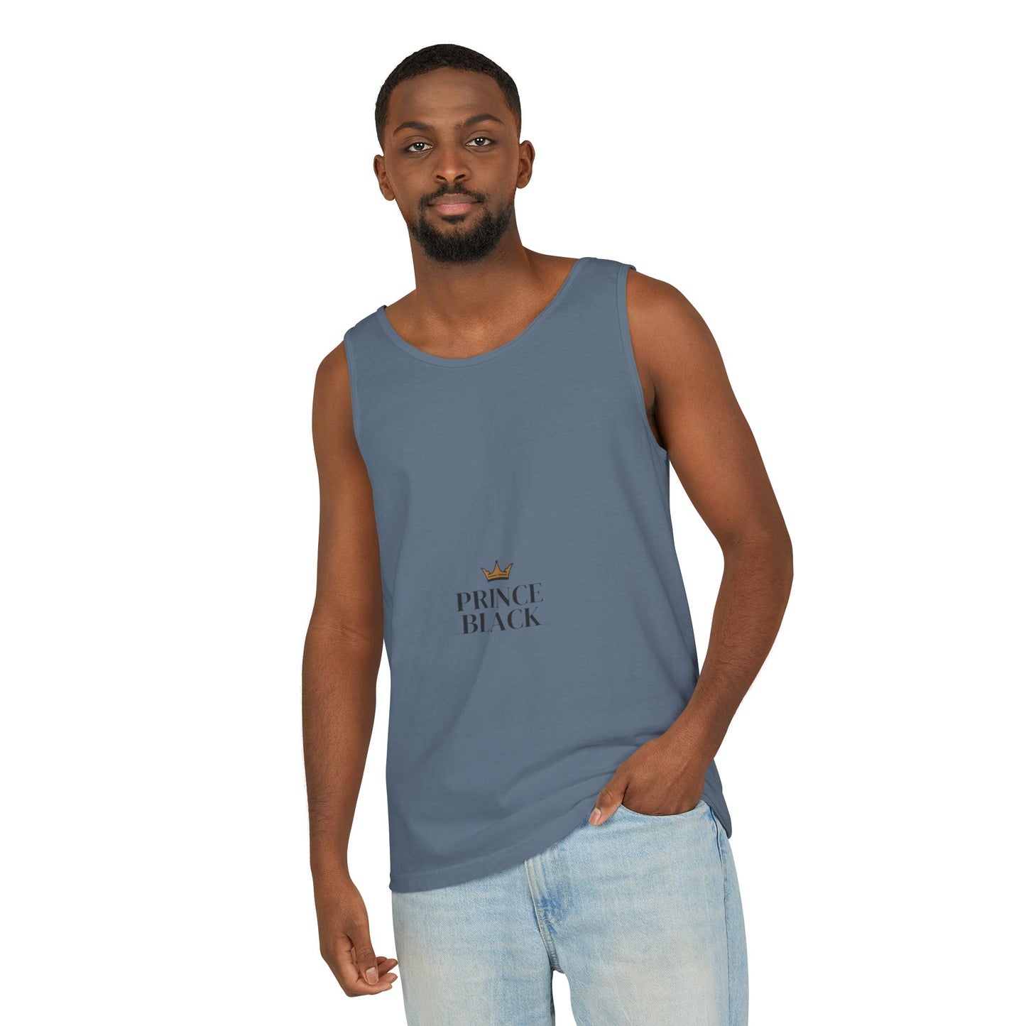 Stylish Unisex Tank Top - 'Prince Black' Design