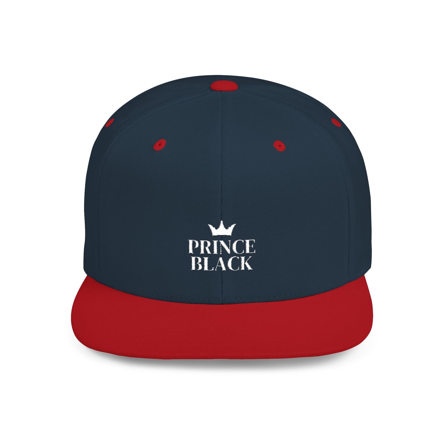 Stylish Prince Black Flat Bill Snapback Hat for Fashion-Forward Individuals