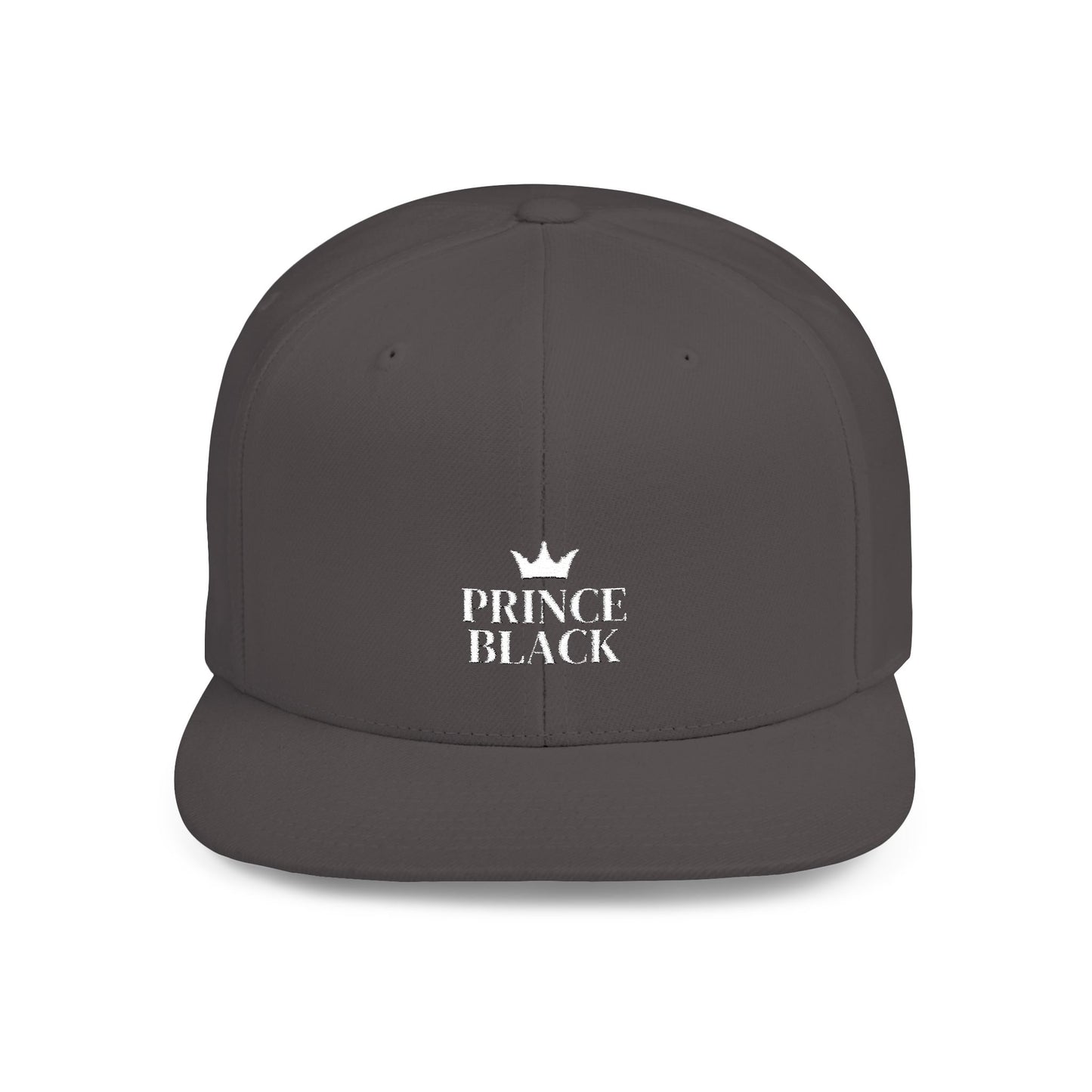 Stylish Prince Black Flat Bill Snapback Hat for Fashion-Forward Individuals