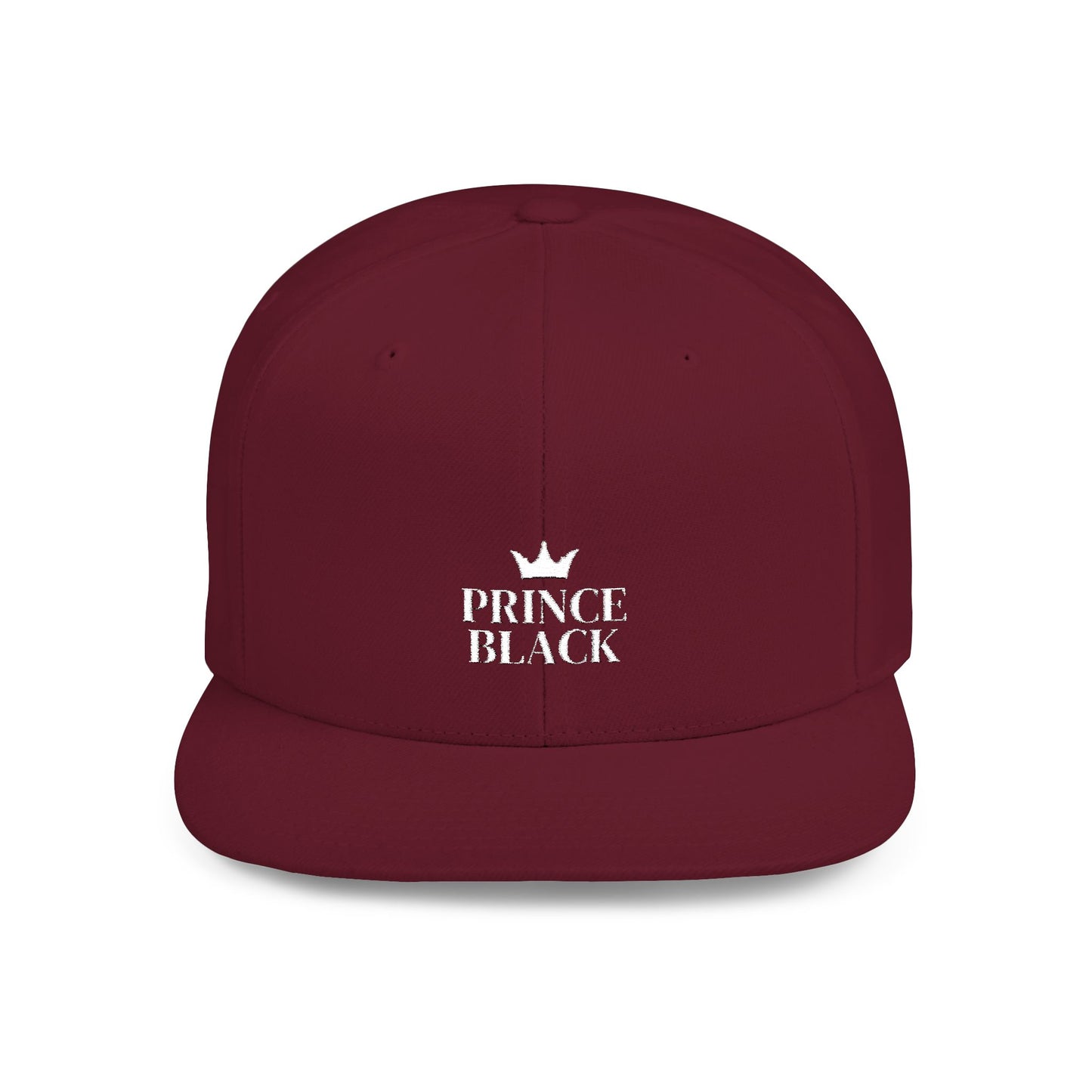 Stylish Prince Black Flat Bill Snapback Hat for Fashion-Forward Individuals