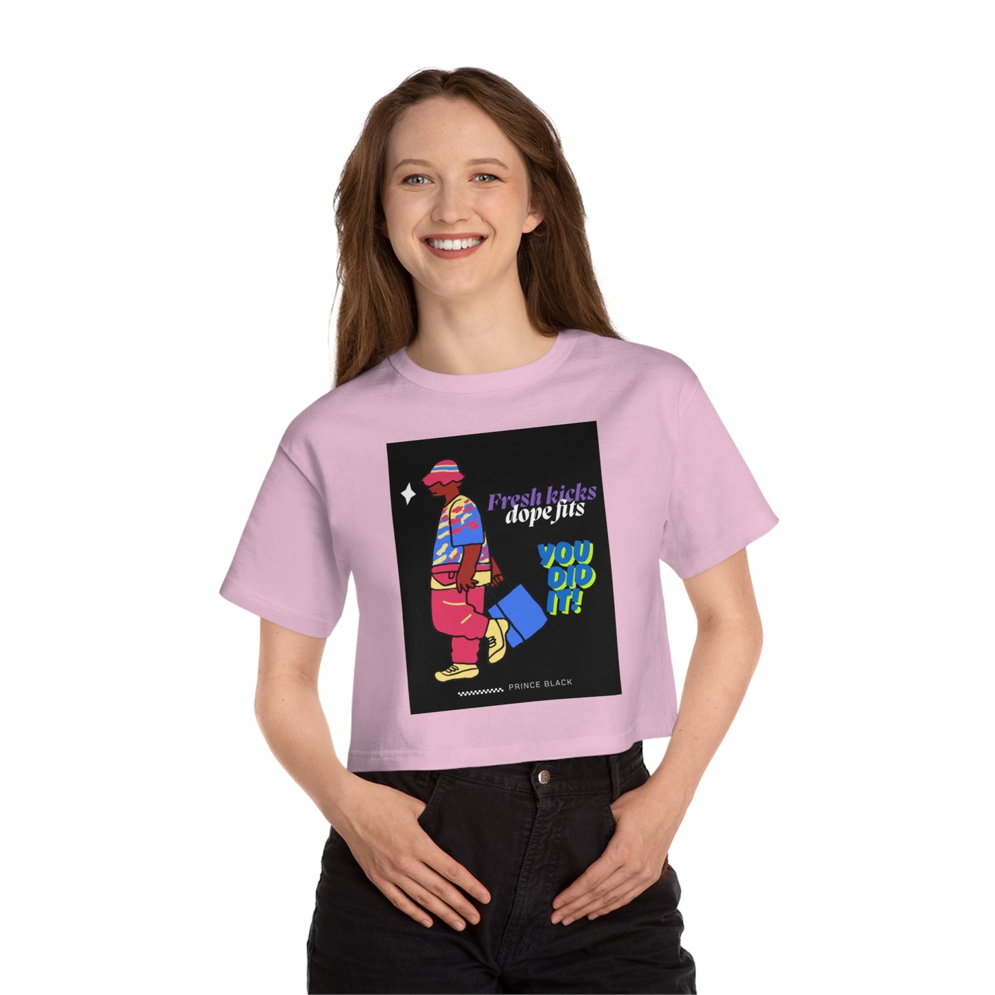 Vibrant Heritage Cropped T-Shirt - Fresh Kicks, Dope Fits