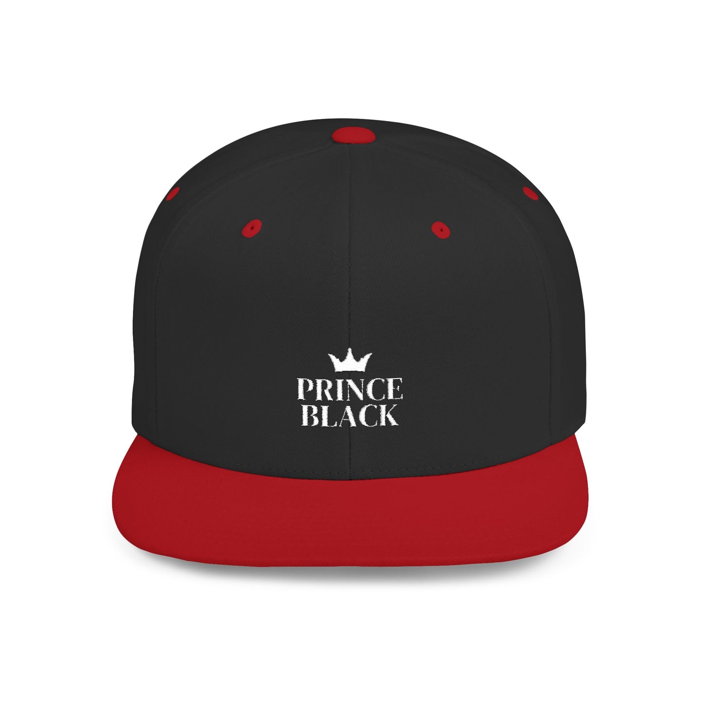 Stylish Prince Black Flat Bill Snapback Hat for Fashion-Forward Individuals