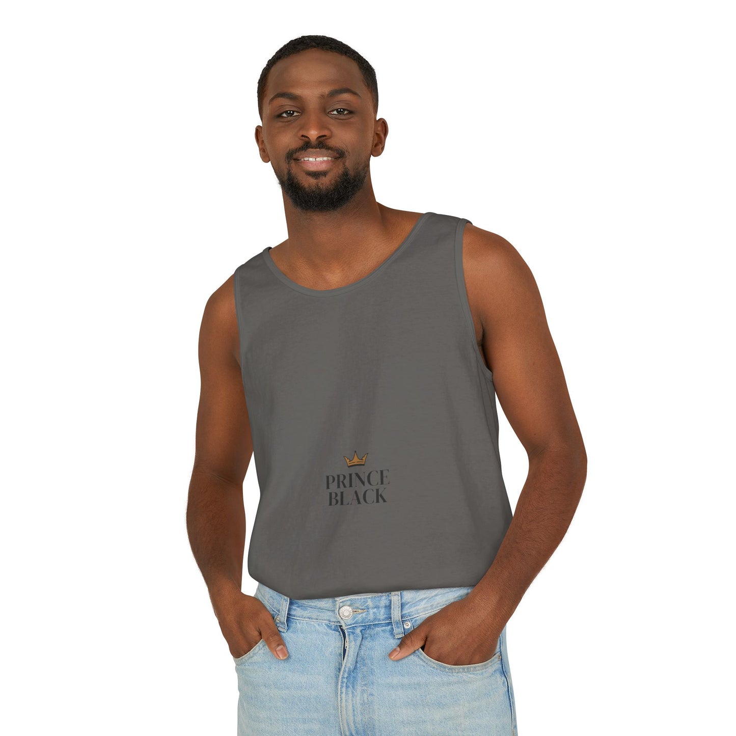 Stylish Unisex Tank Top - 'Prince Black' Design