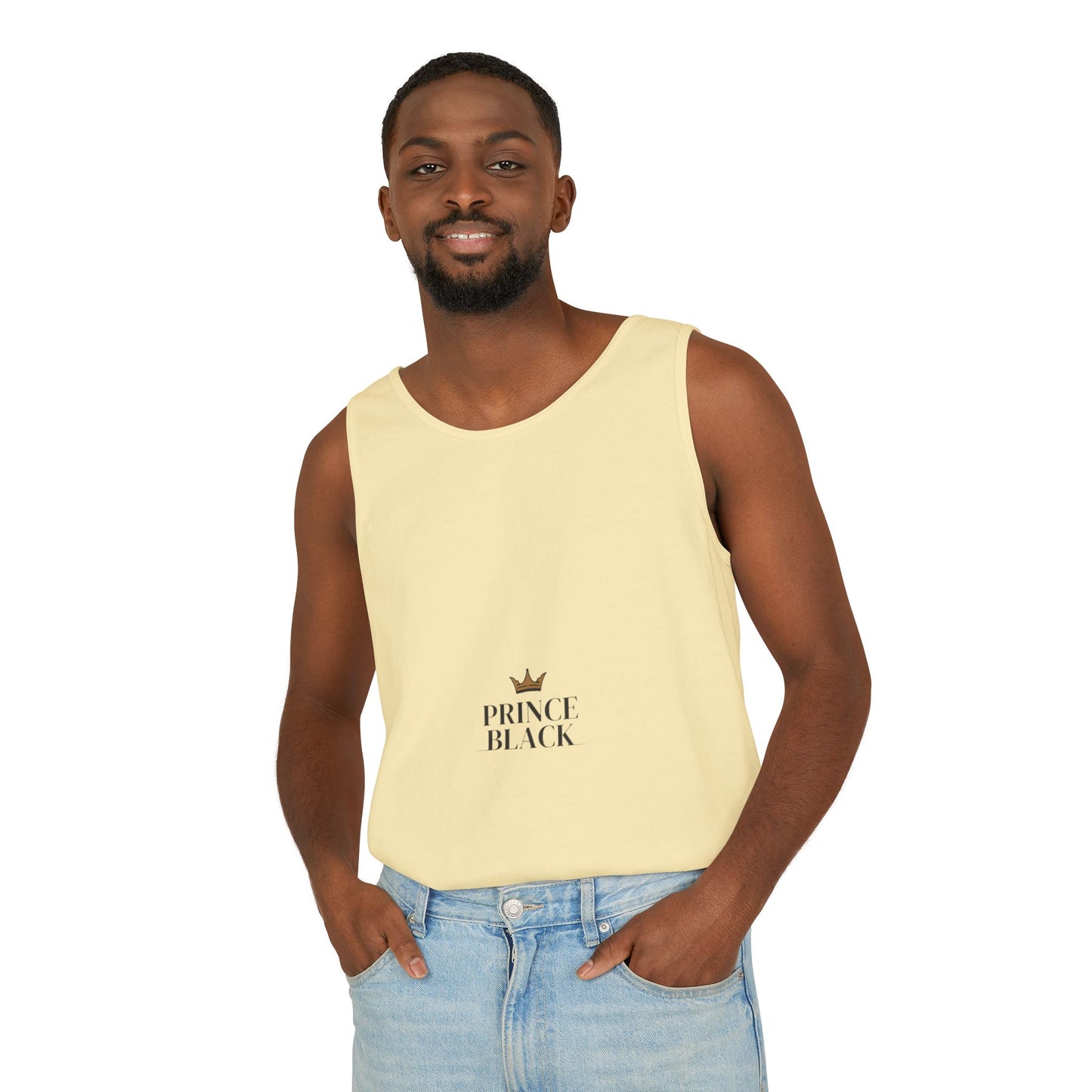 Stylish Unisex Tank Top - 'Prince Black' Design