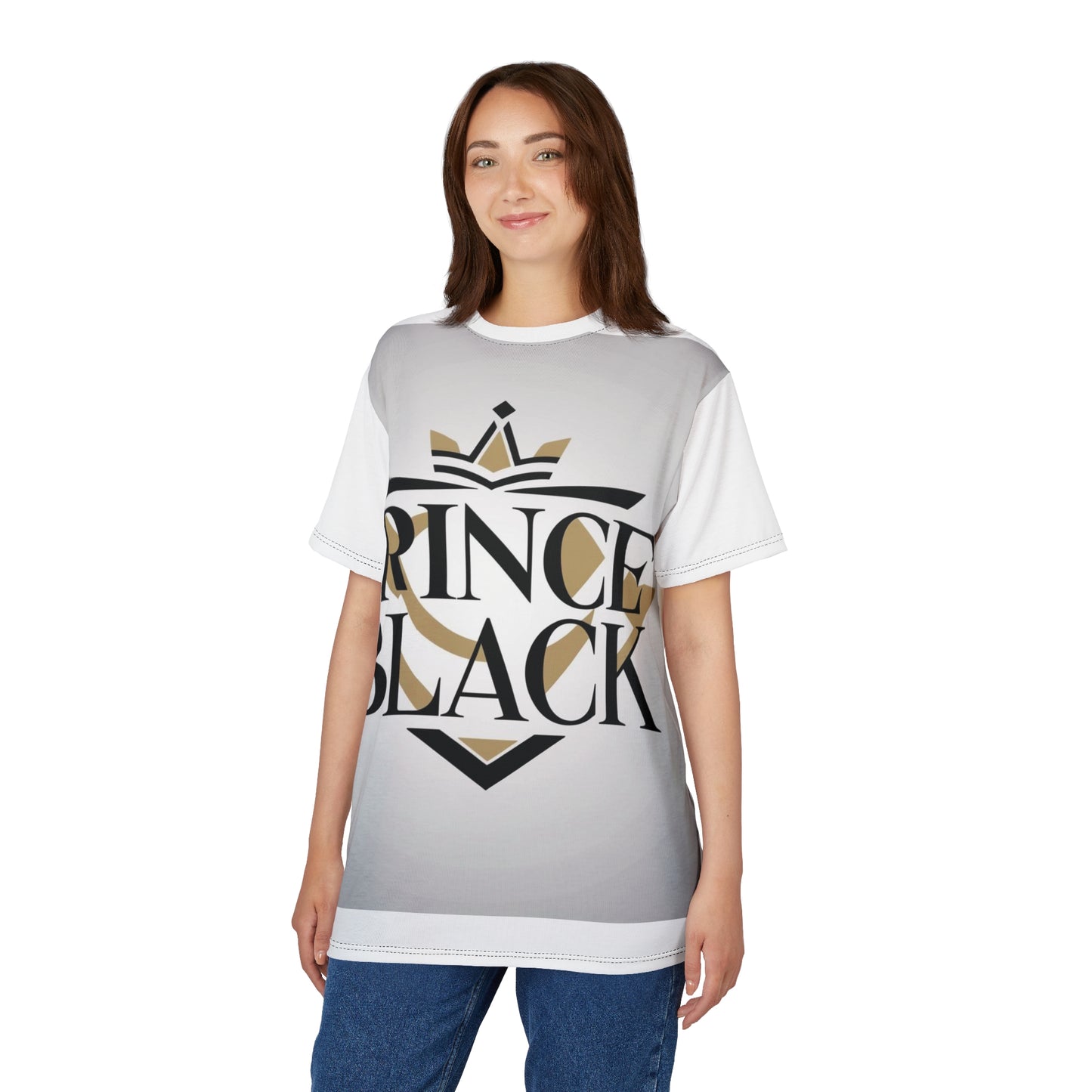 Royal Prince Black Unisex Tee | Stylish Cut & Sew Design for Fashion Lovers