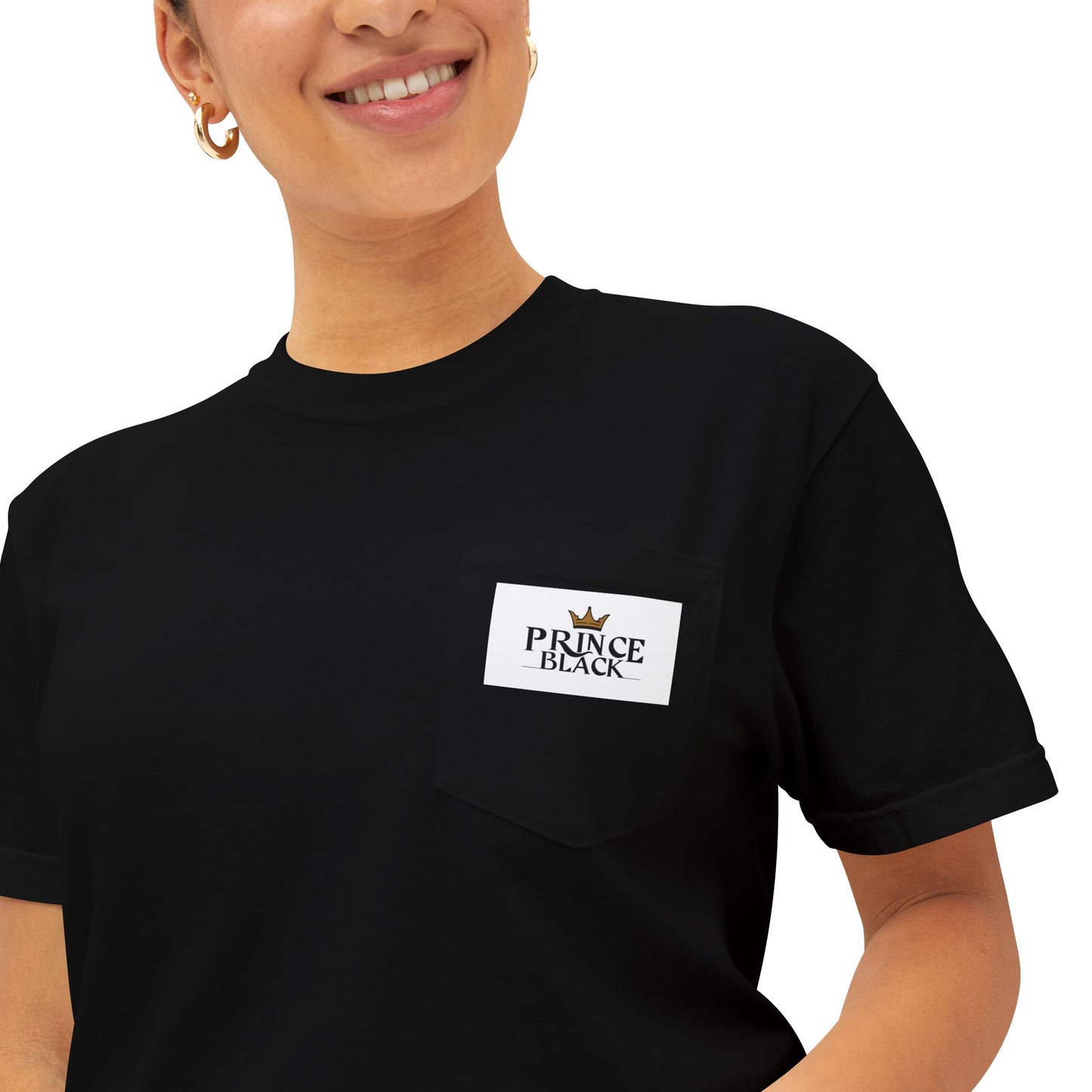 Unisex Garment-Dyed Pocket T-Shirt | Casual Everyday Wear with Masculine Royalty Design