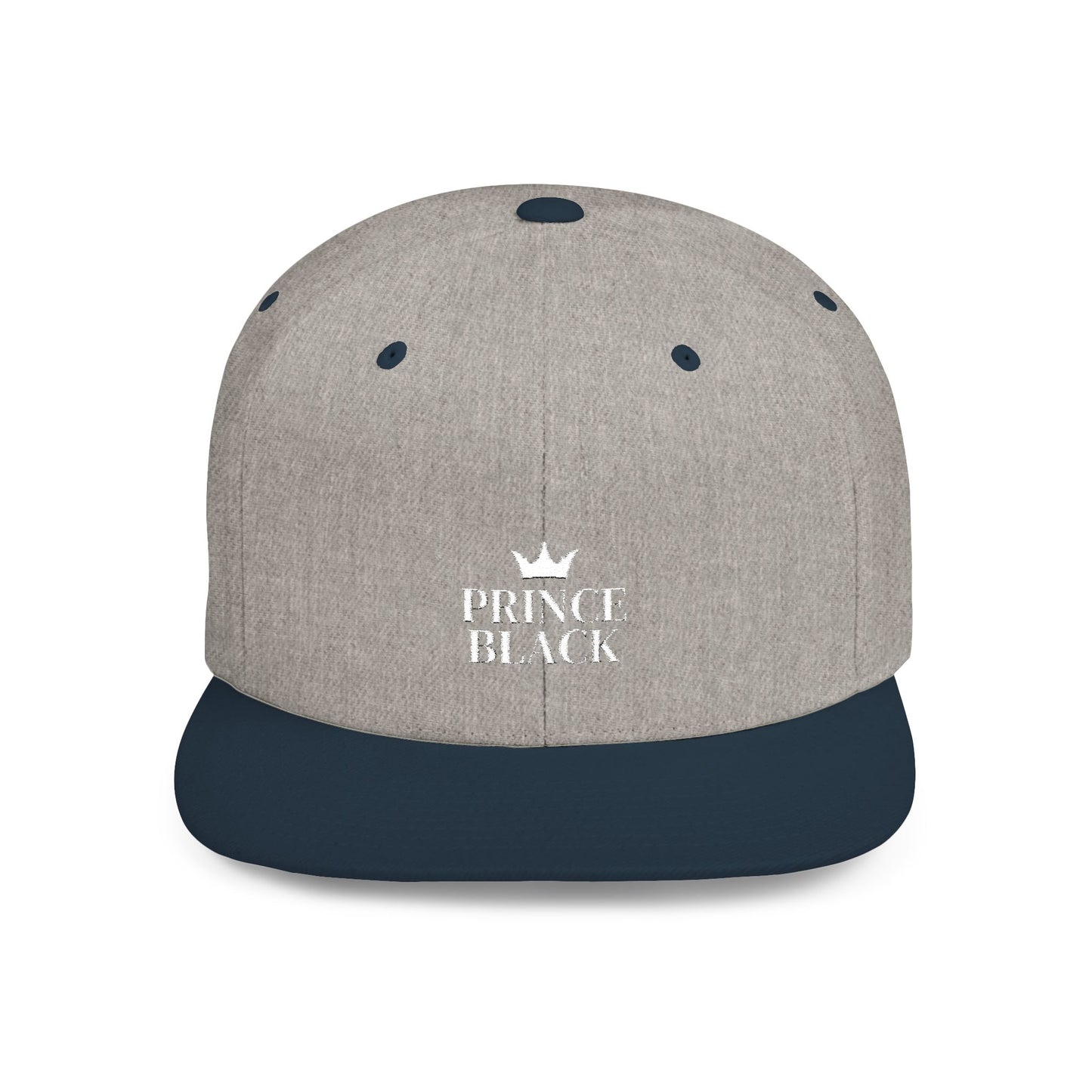 Stylish Prince Black Flat Bill Snapback Hat for Fashion-Forward Individuals