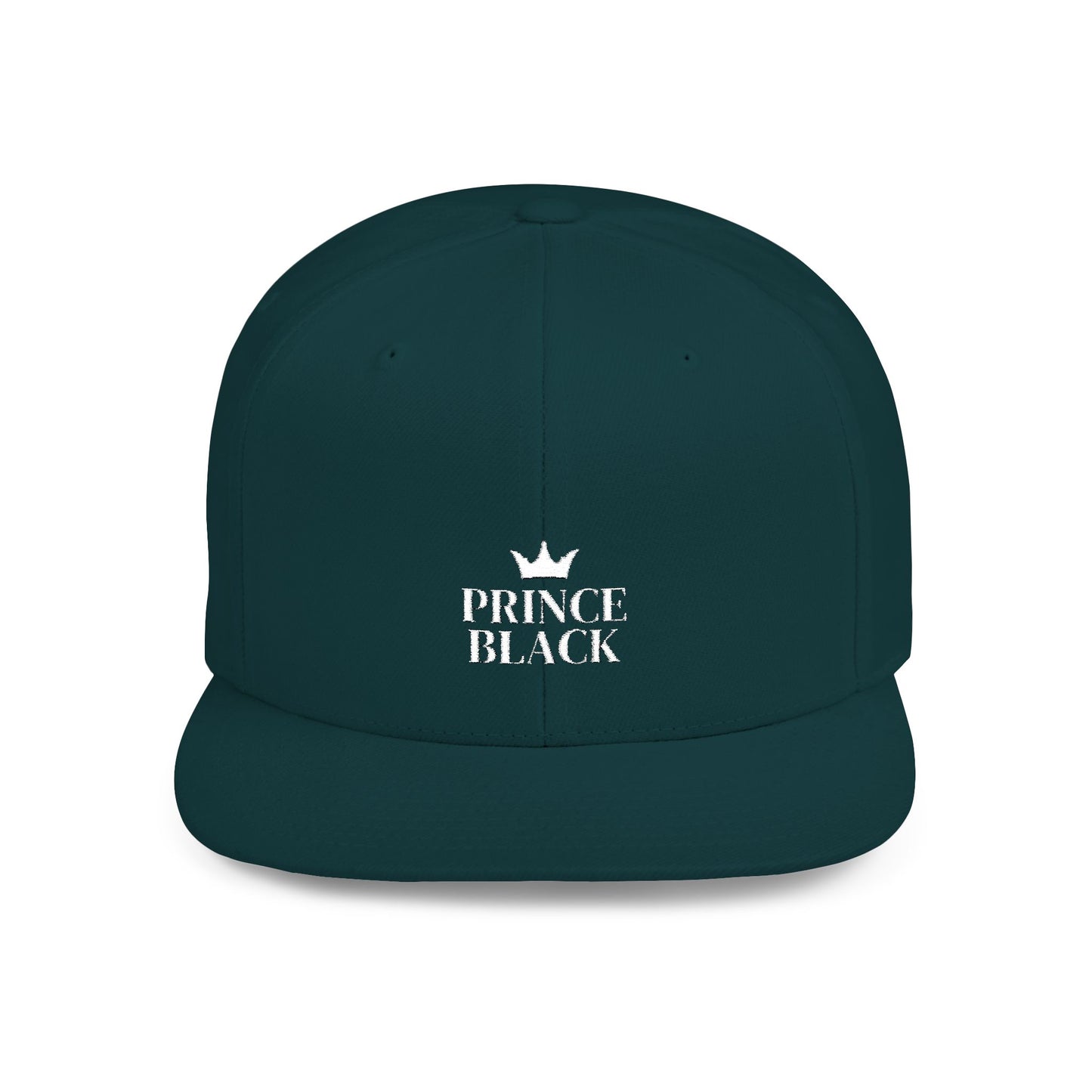 Stylish Prince Black Flat Bill Snapback Hat for Fashion-Forward Individuals