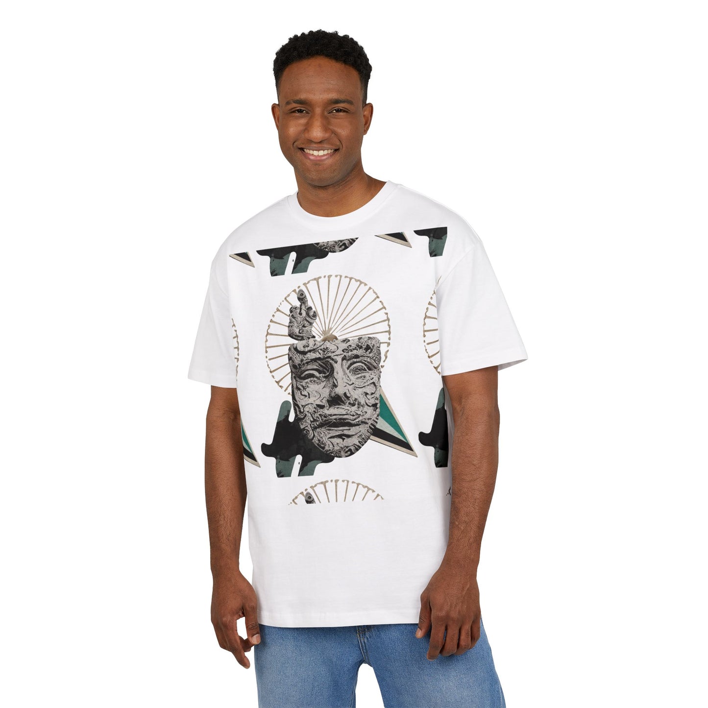 Artistic Oversized Unisex Tee | Unique Graphic Design | Trendy Streetwear