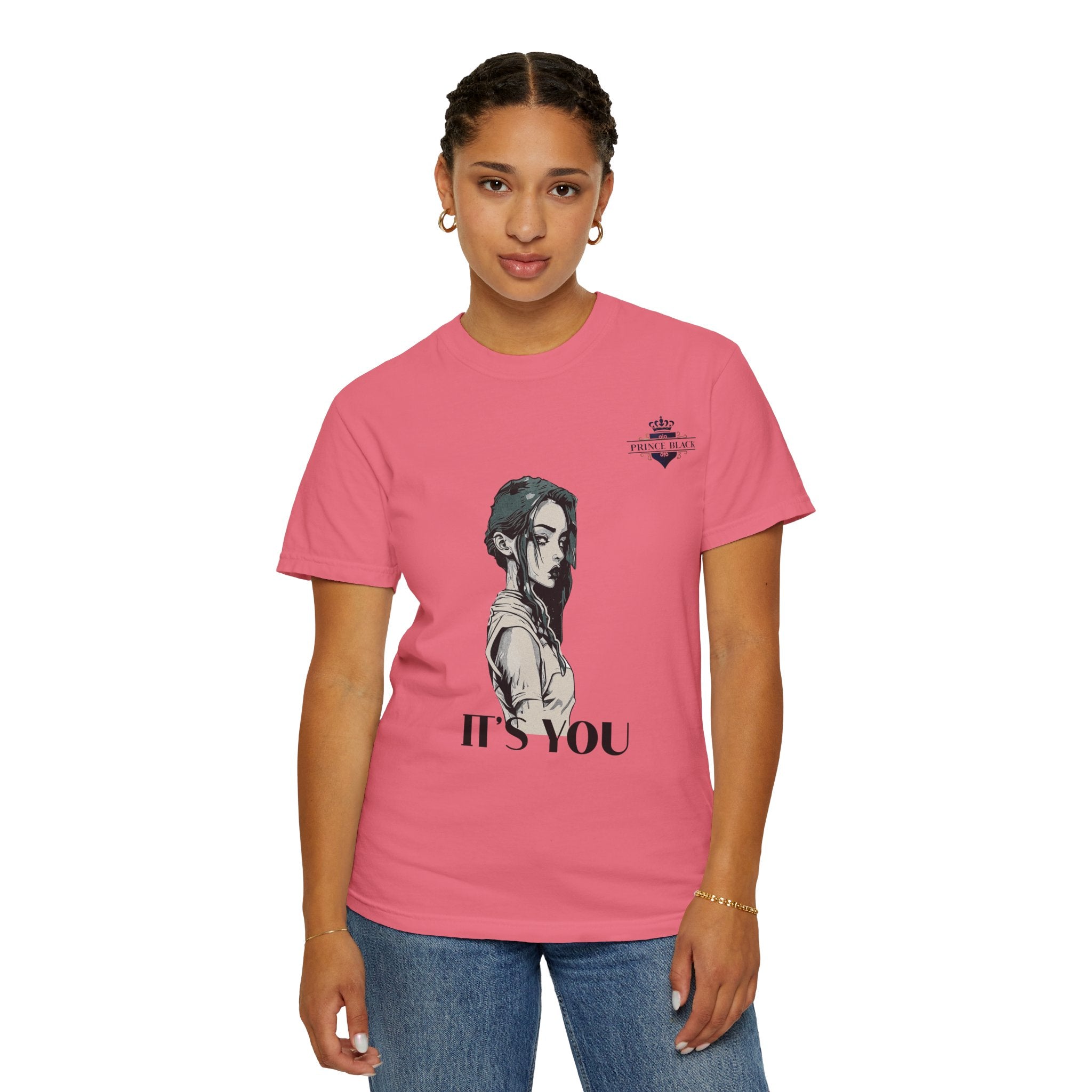 Unisex Garment-Dyed T-Shirt - 'It's You' Graphic Tee for Casual Wear