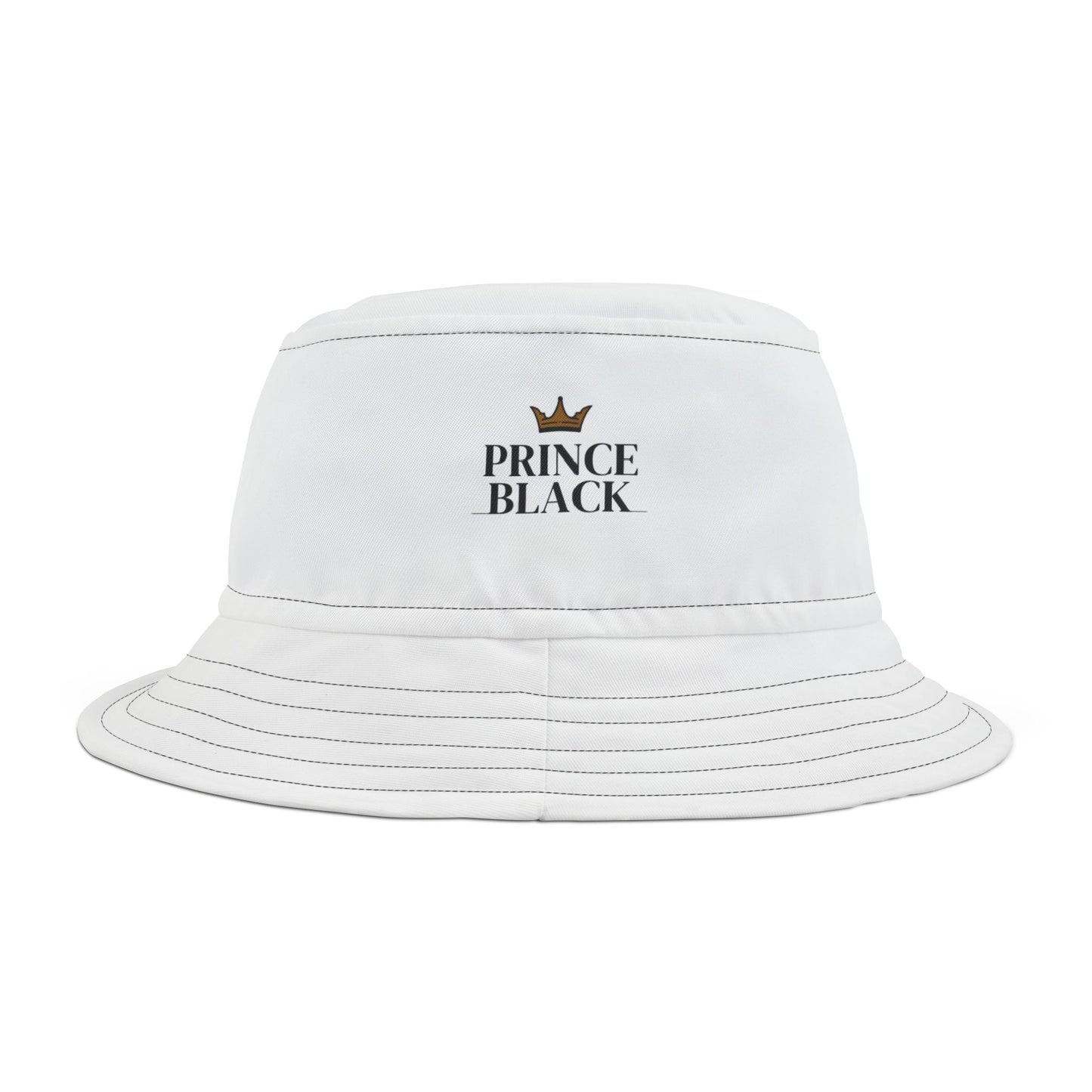 Stylish Prince Black Bucket Hat for Trendy Summer Outings