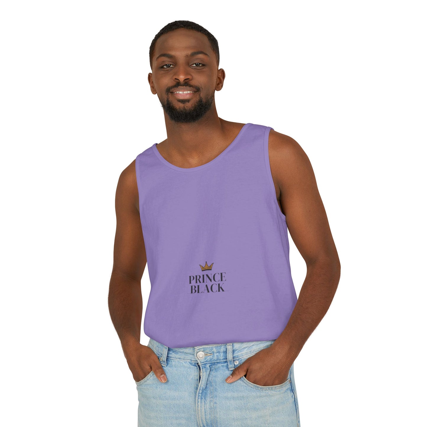 Stylish Unisex Tank Top - 'Prince Black' Design