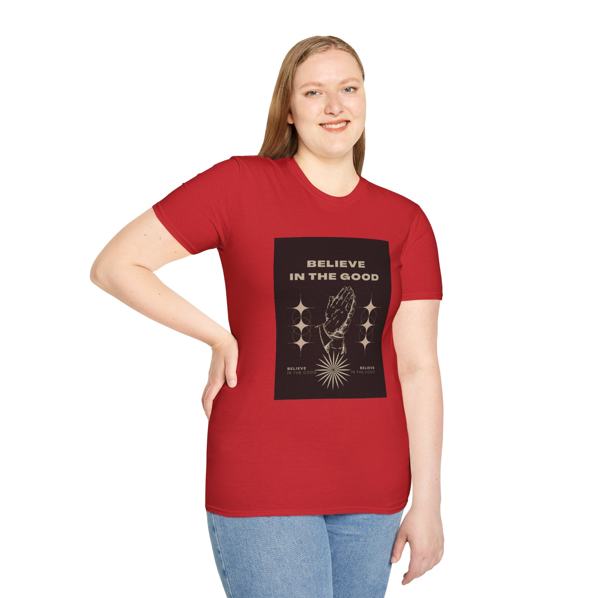 Believe in the Good Unisex Softstyle T-Shirt - Inspirational Graphic Tee