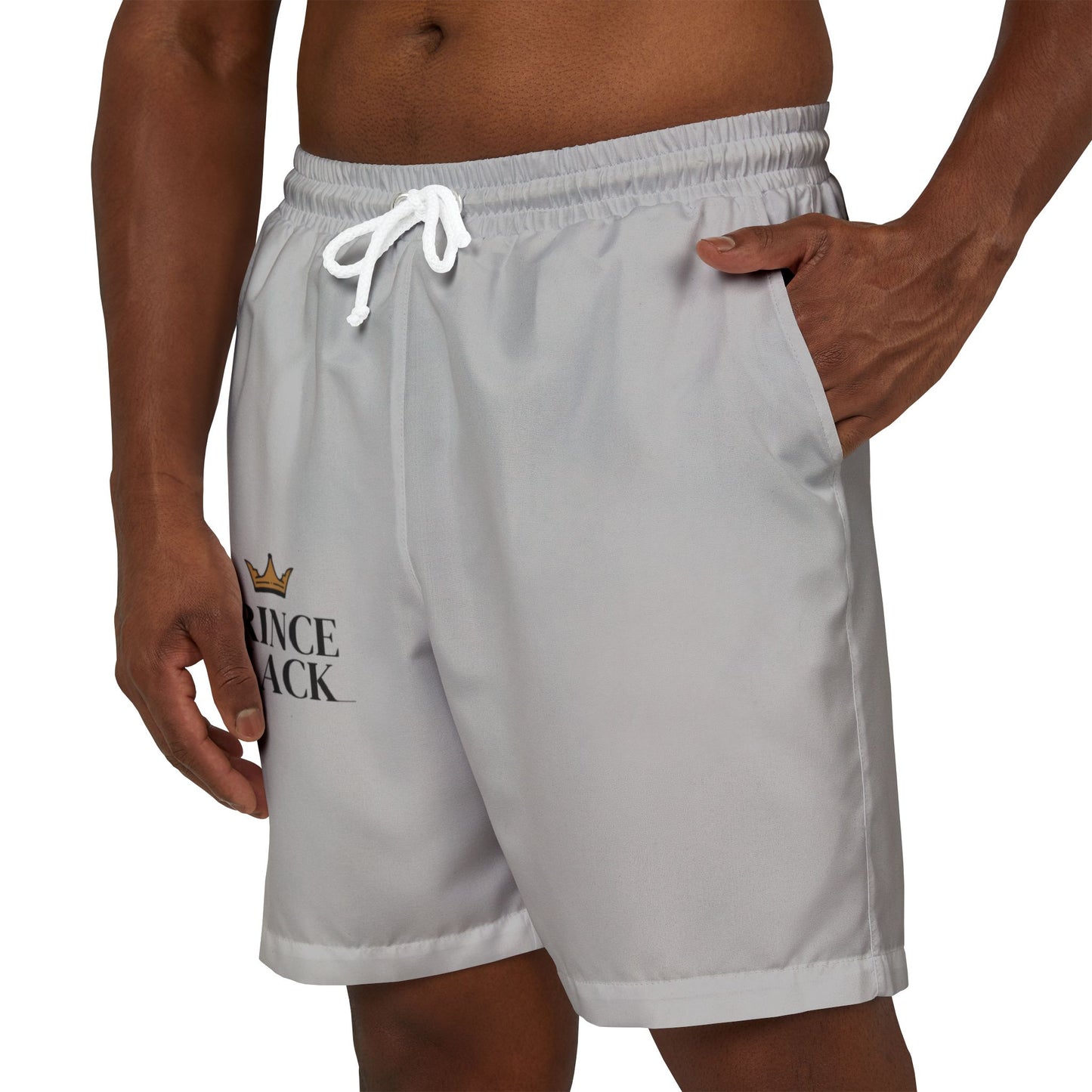 Prince Black Unisex Swim Shorts - Stylish Coastal Wear for Beach Days