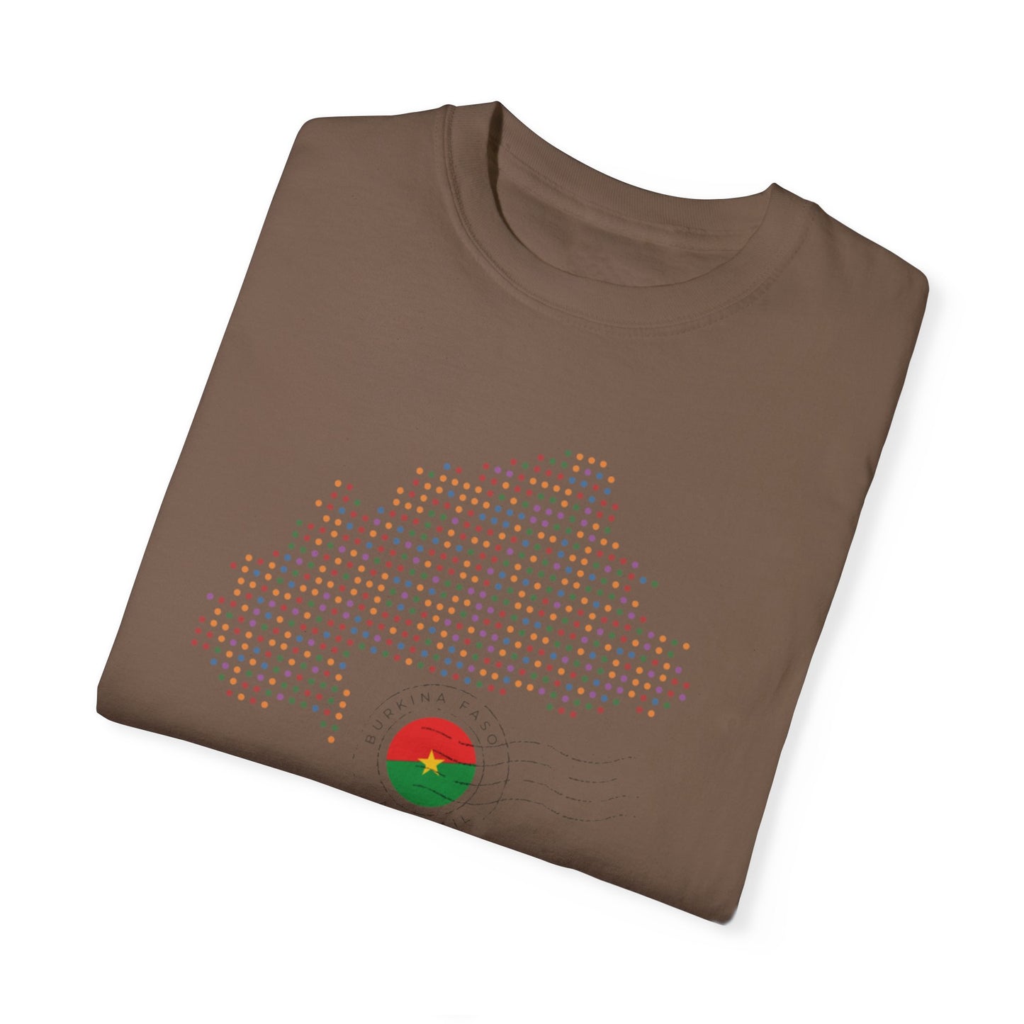 Burkina Faso T-Shirt with Artistic Flag Design - Perfect for Celebrations and Everyday Wear