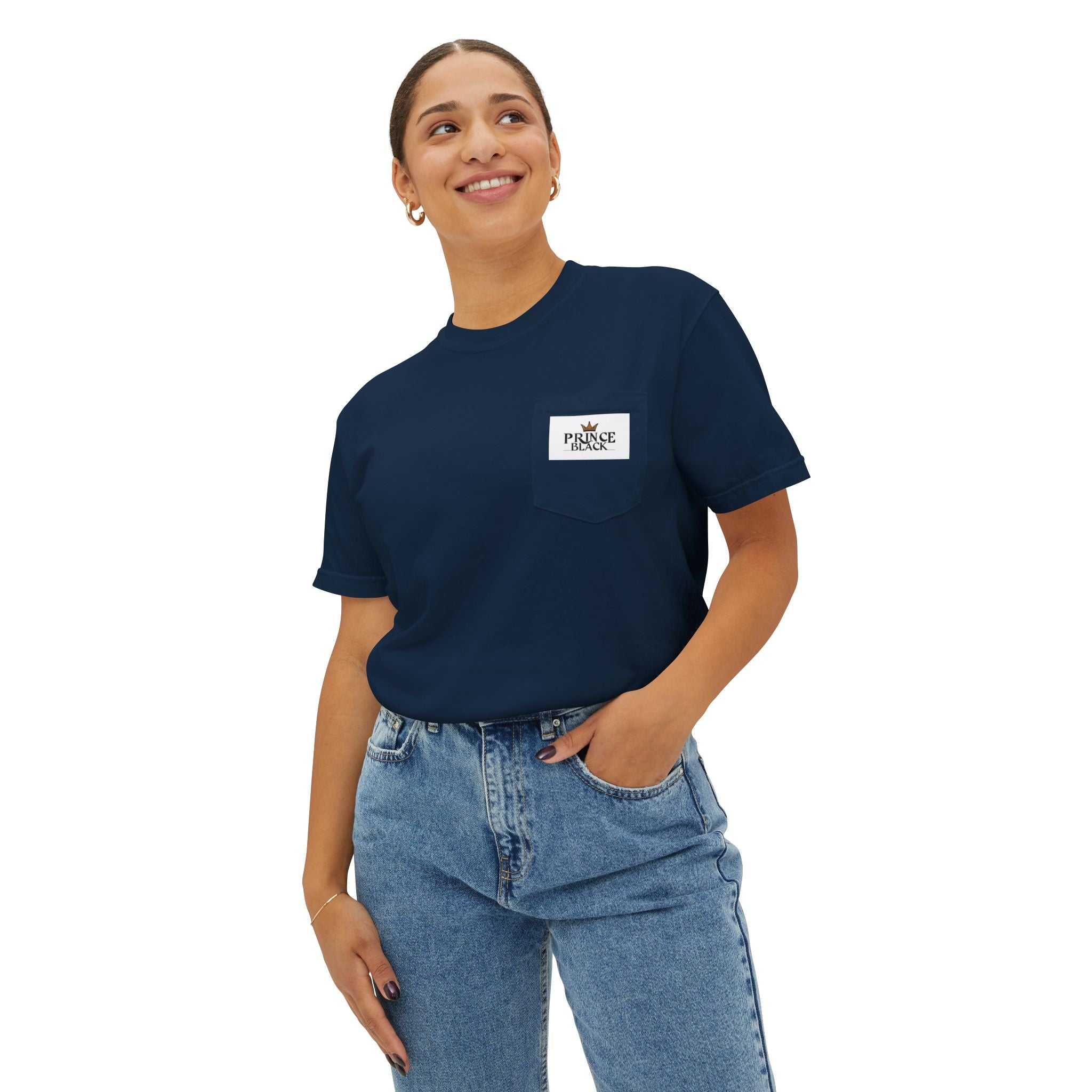 Unisex Garment-Dyed Pocket T-Shirt | Casual Everyday Wear with Masculine Royalty Design