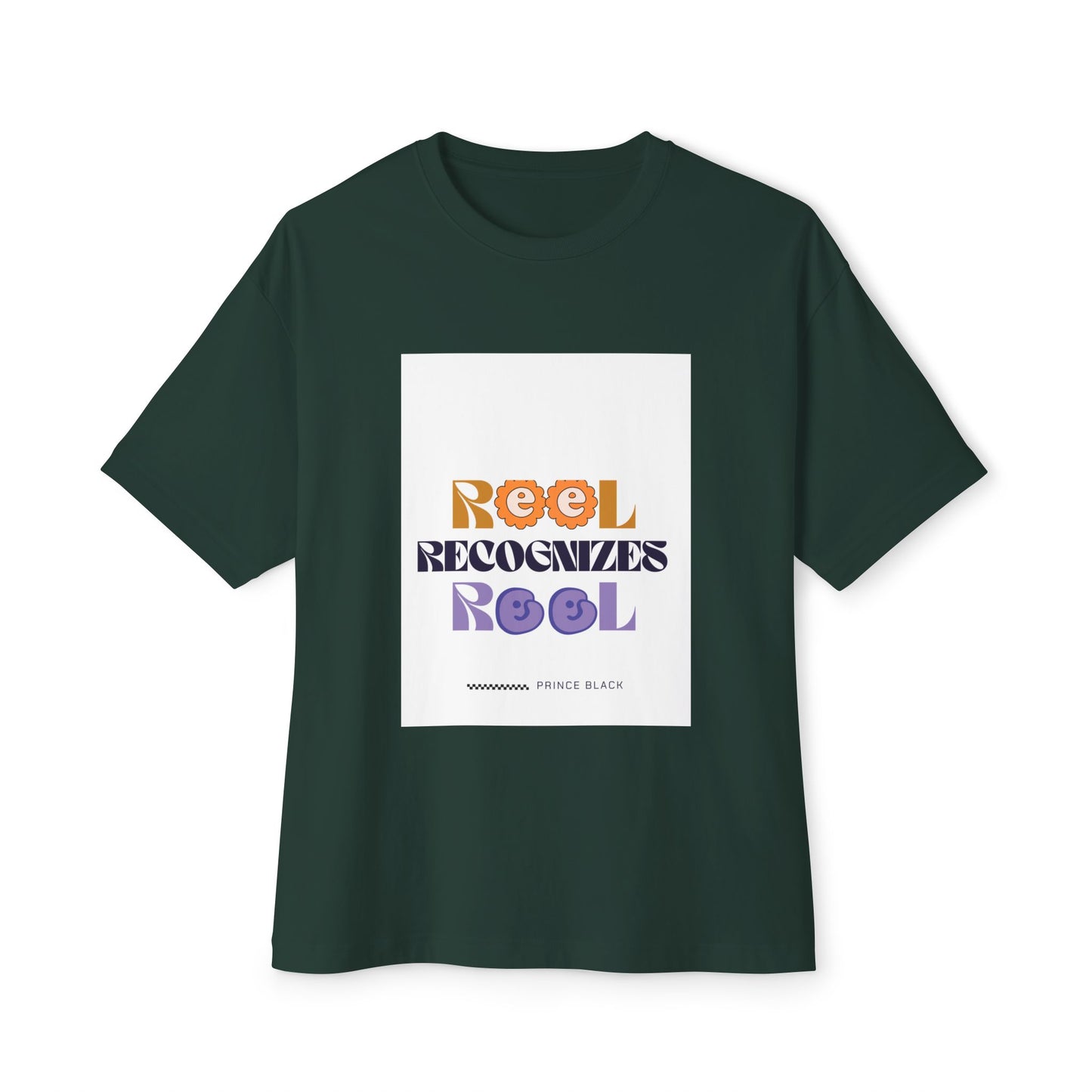 Reel Recognizes Relaxed Unisex Oversized Tee - Perfect for Casual Style and Everyday Comfort