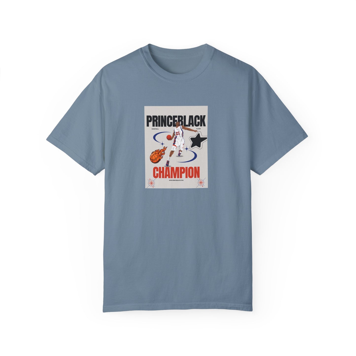 Vintage Champion Graphic T-Shirt - Unisex Garment-Dyed Tee