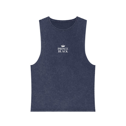Unisex Stonewash Tank Top - Casual Vintage Style